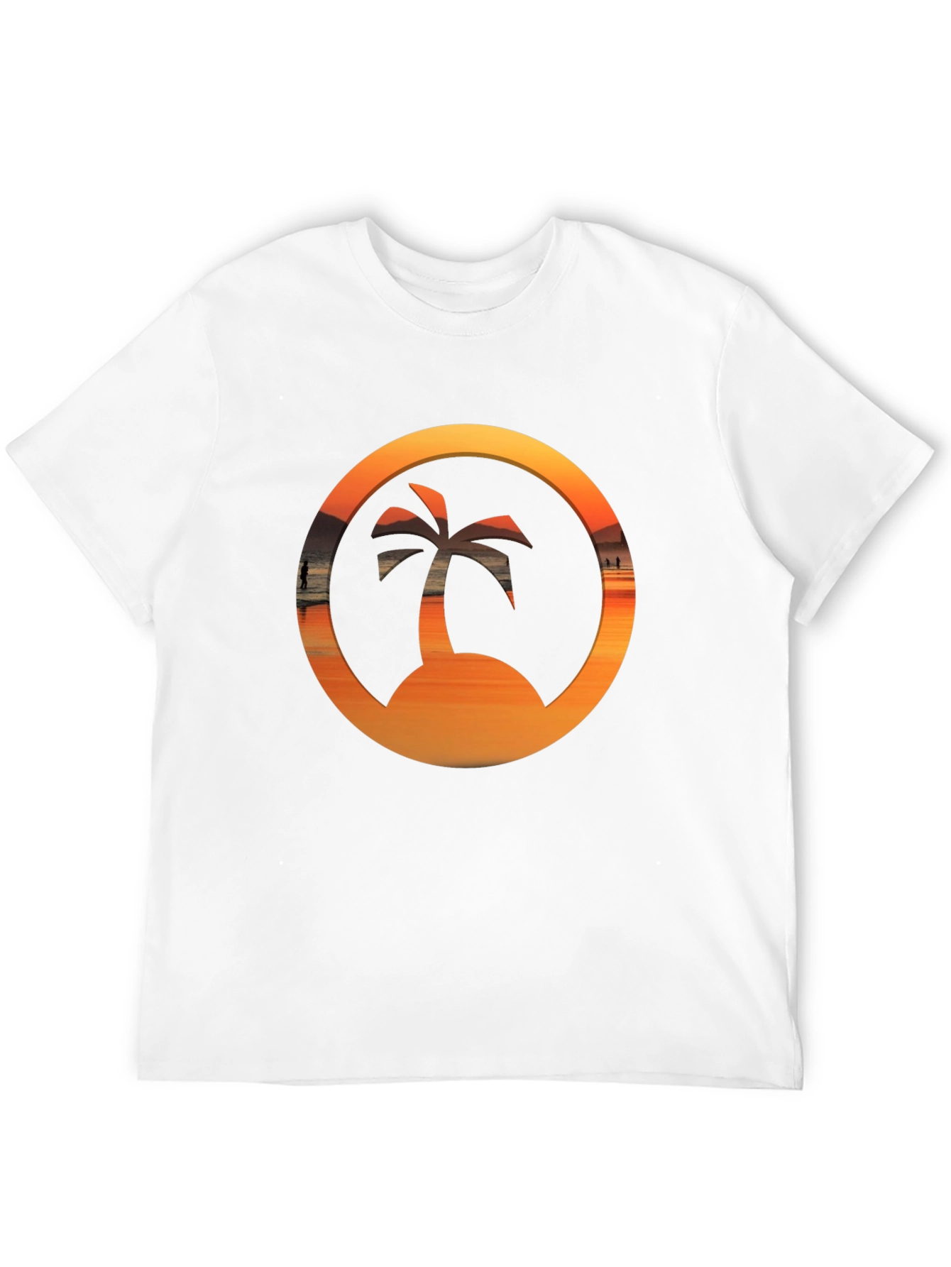 Sunset Palm Tree Graphic Tee
