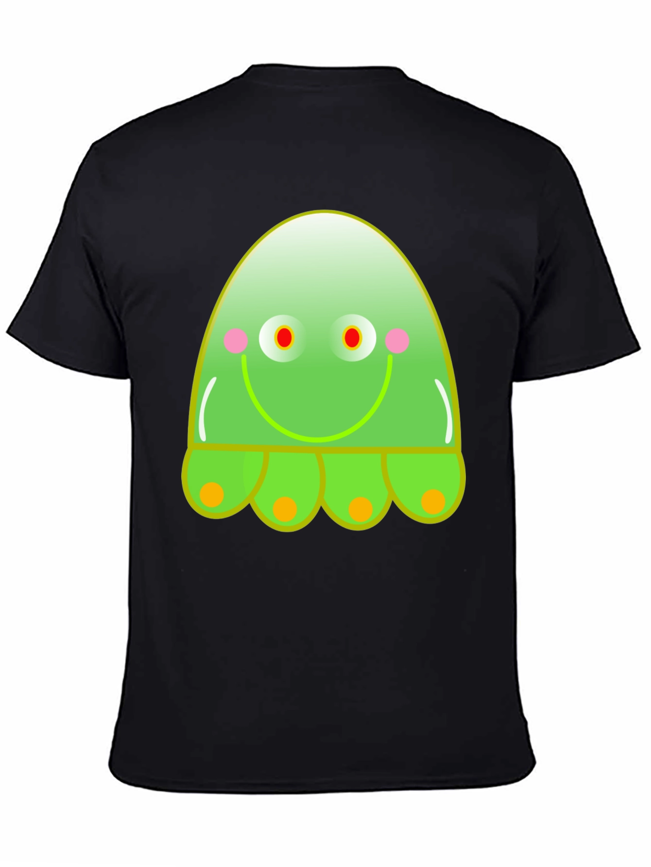 Fun Green Character Graphic T-Shirt