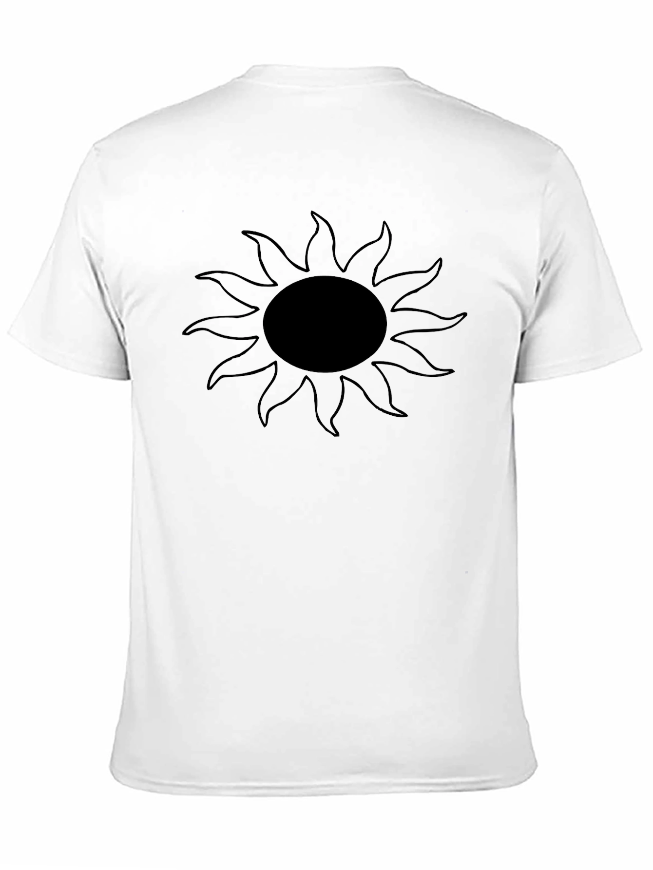 Black Graphic Tee - Sun Design