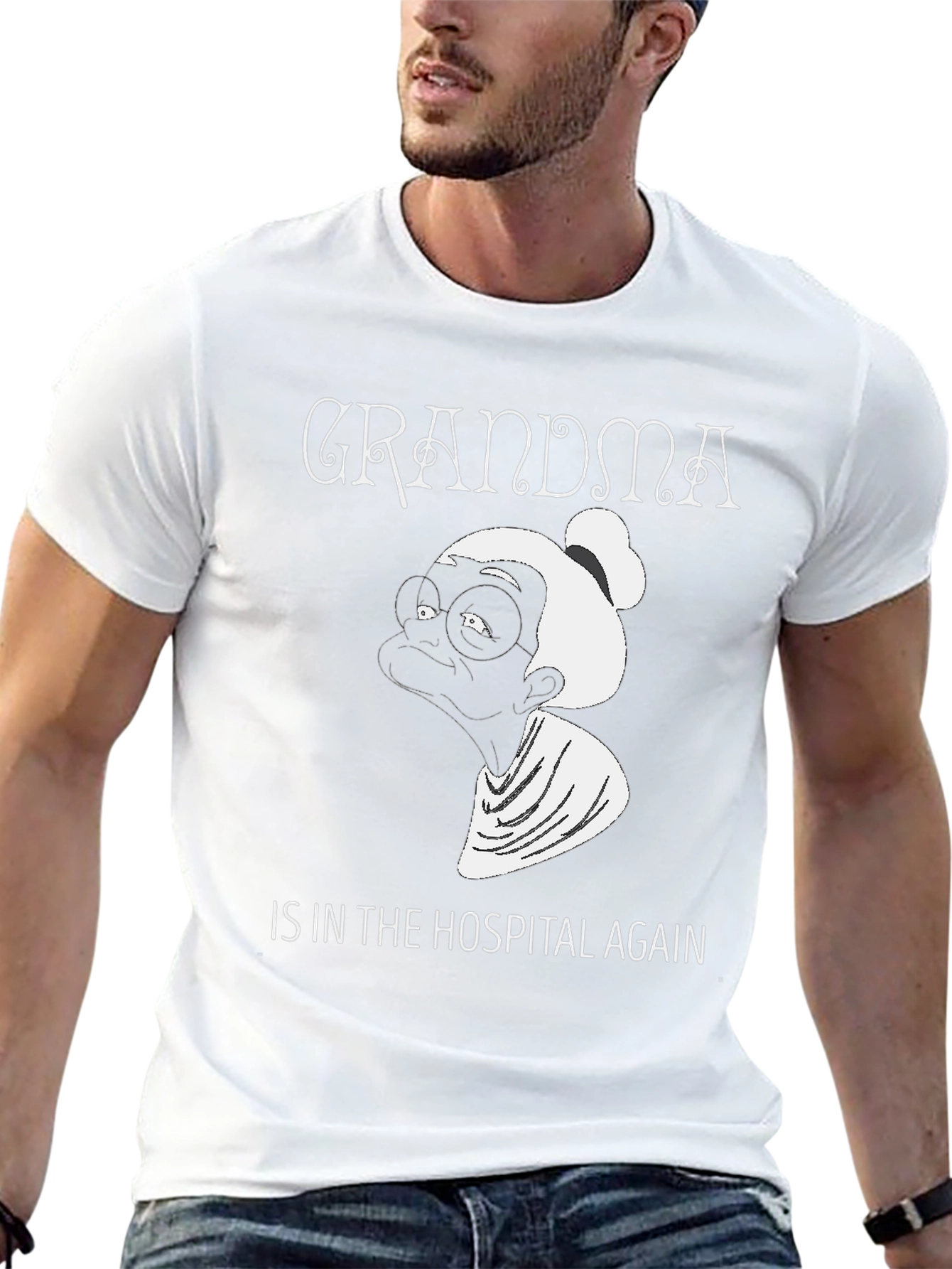 Grandma In The Hospital Again Graphic Tee - Unisex