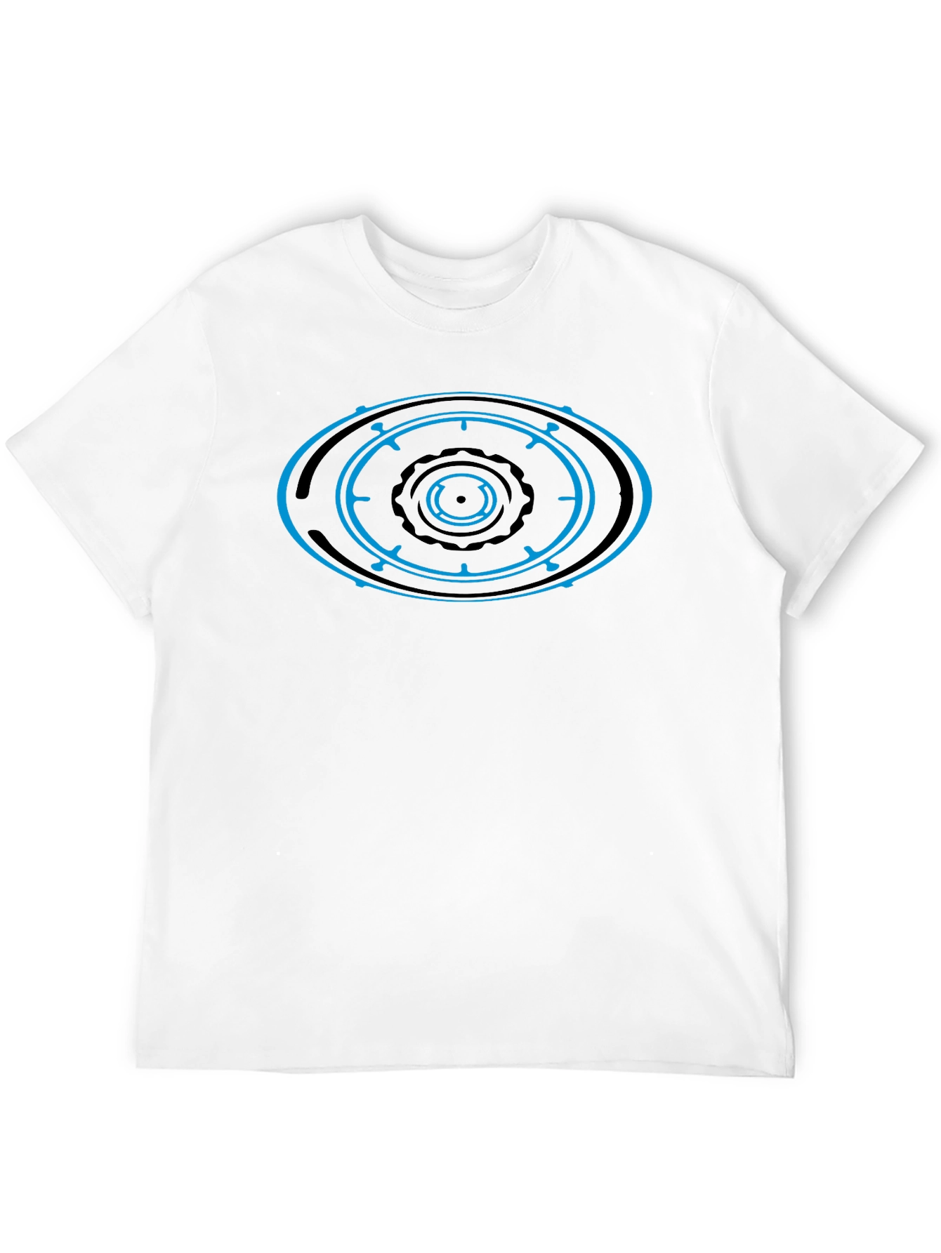 Geometric Eye Design Black T-Shirt