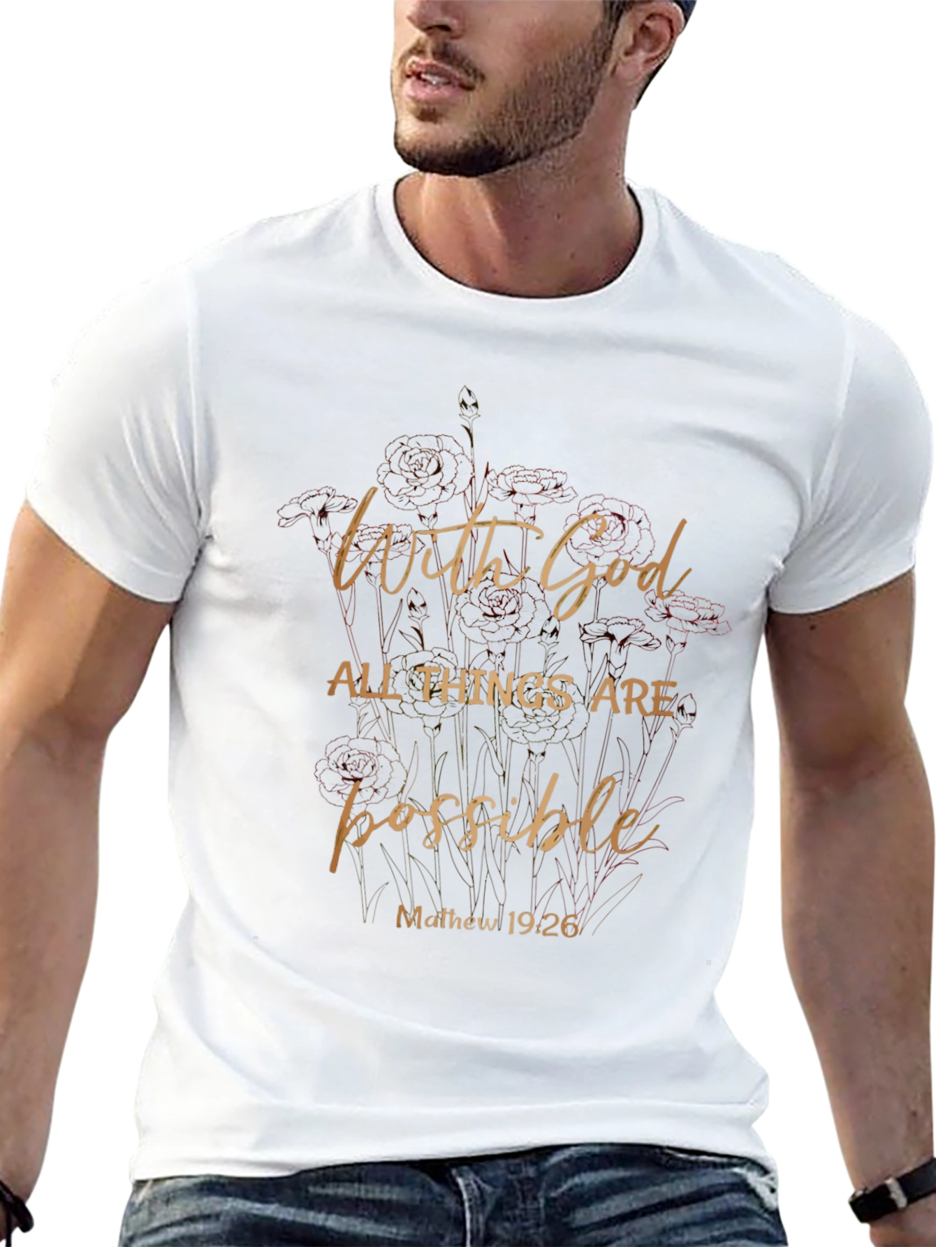 Faith-Based Tee: With God All Things Are Possible