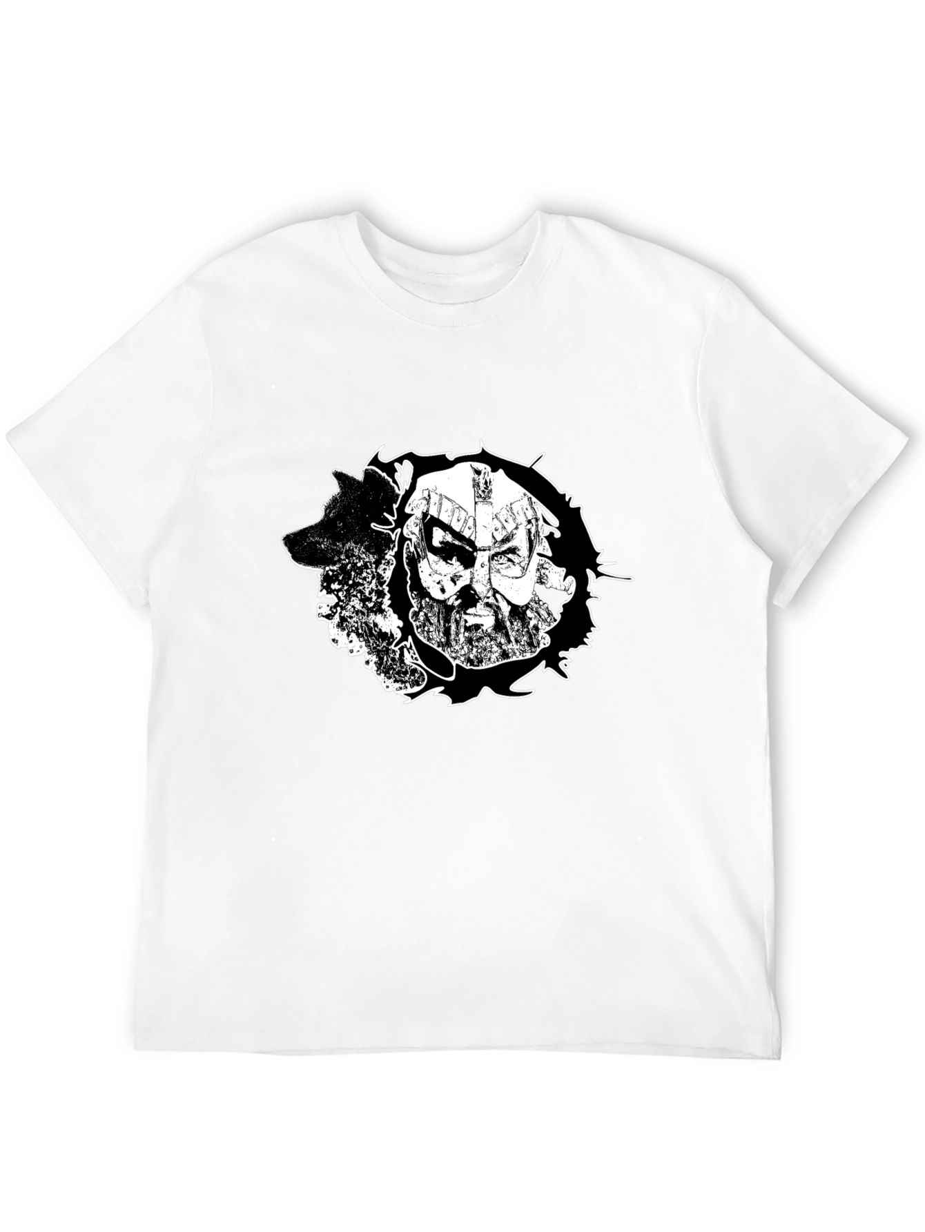 Viking Warrior Graphic Black T-Shirt