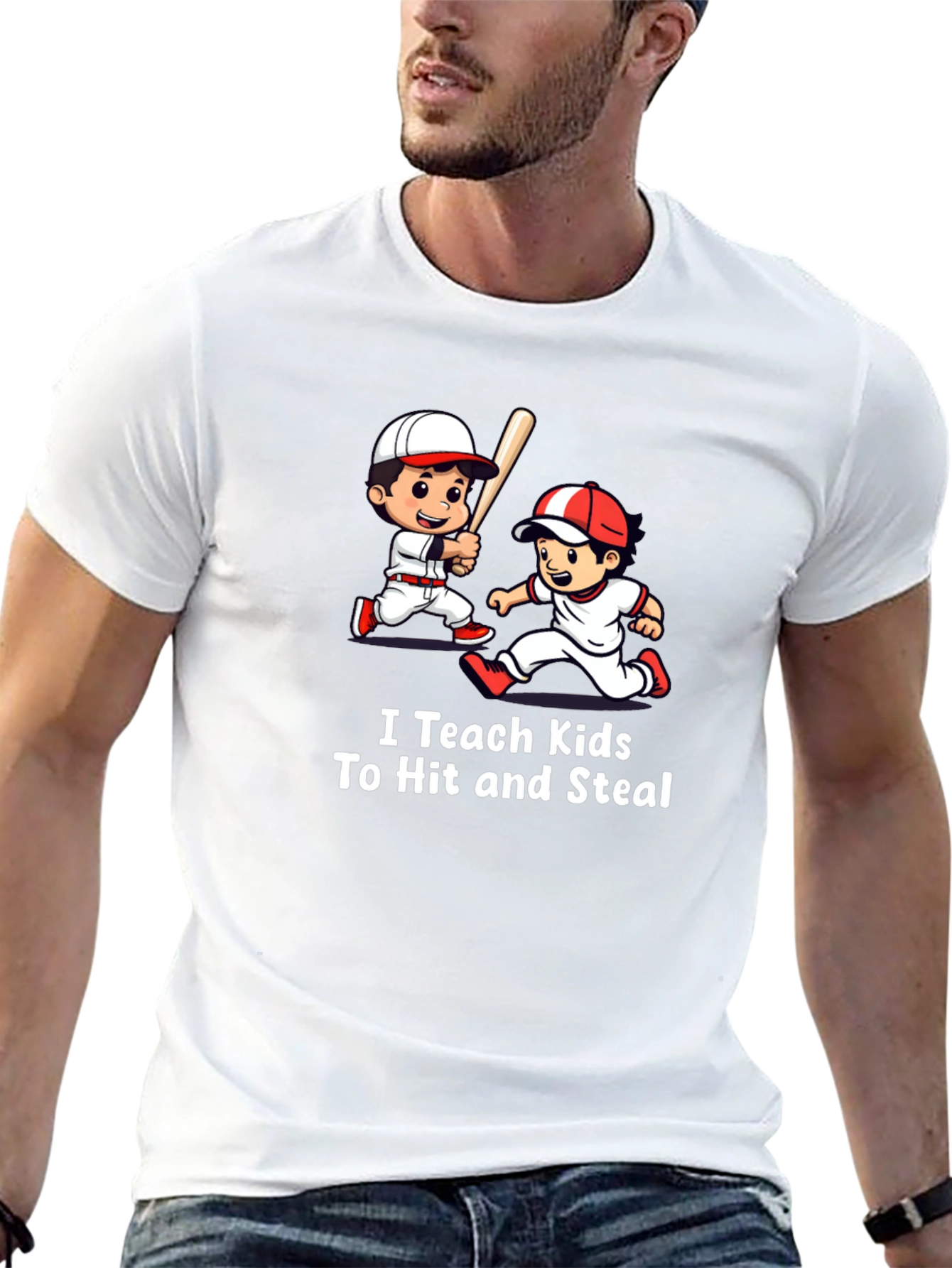 I Teach Kids To Hit and Steal T-Shirt