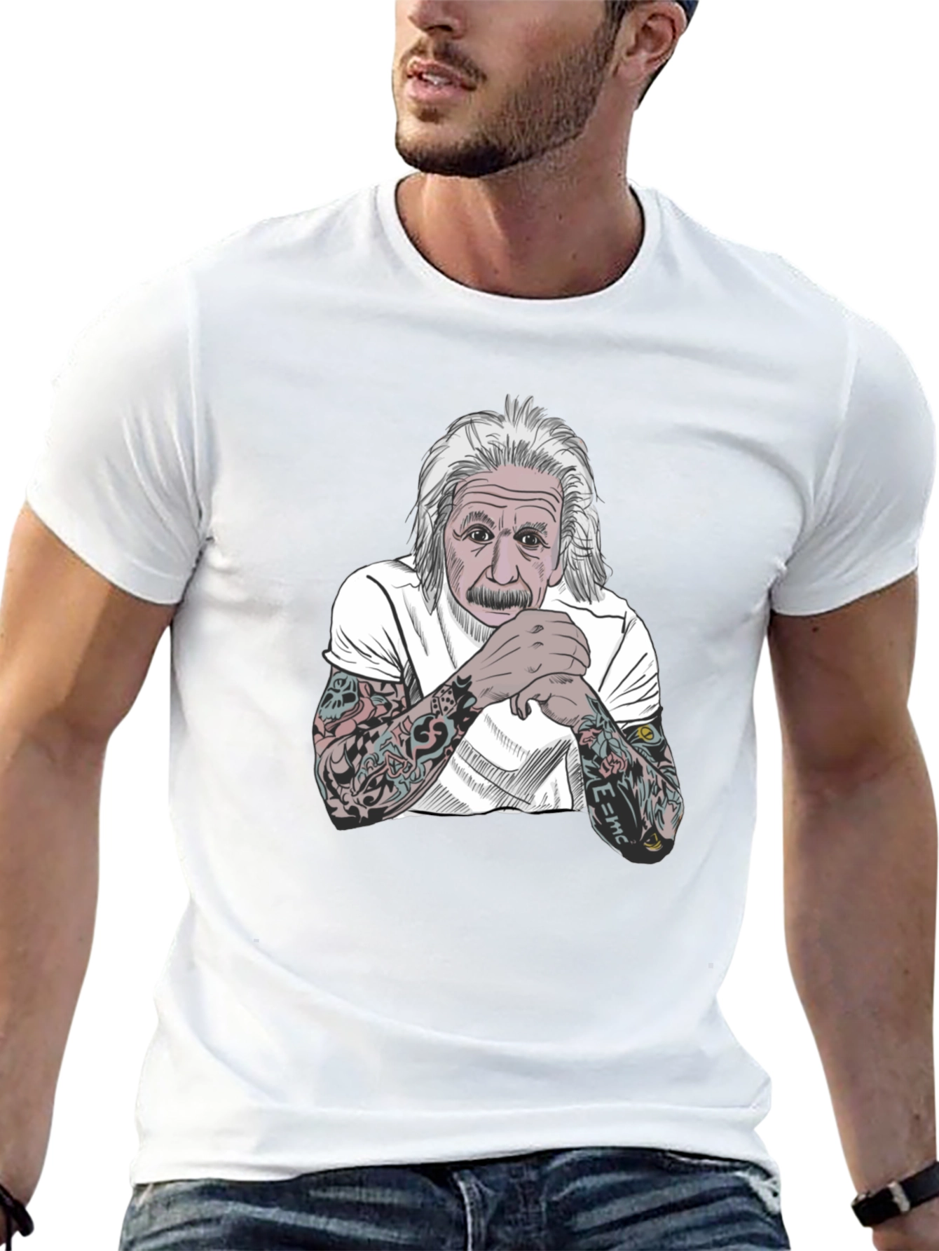 Einstein Tattoo T-Shirt - Black