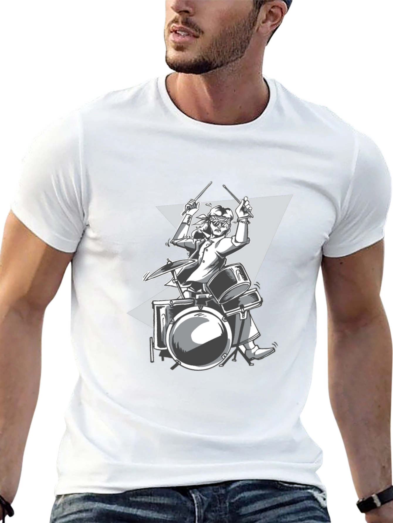 Drummer Graphic T-Shirt - Rock On!