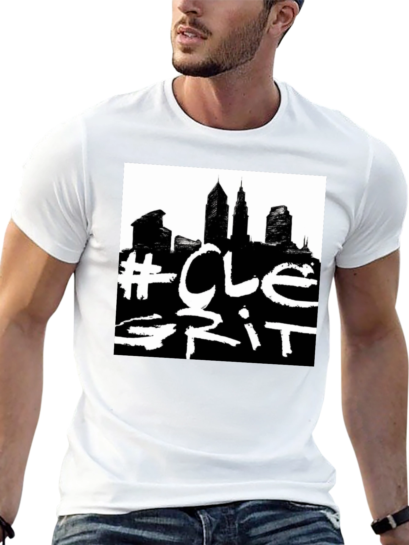 CLE Grit Black Graphic Tee
