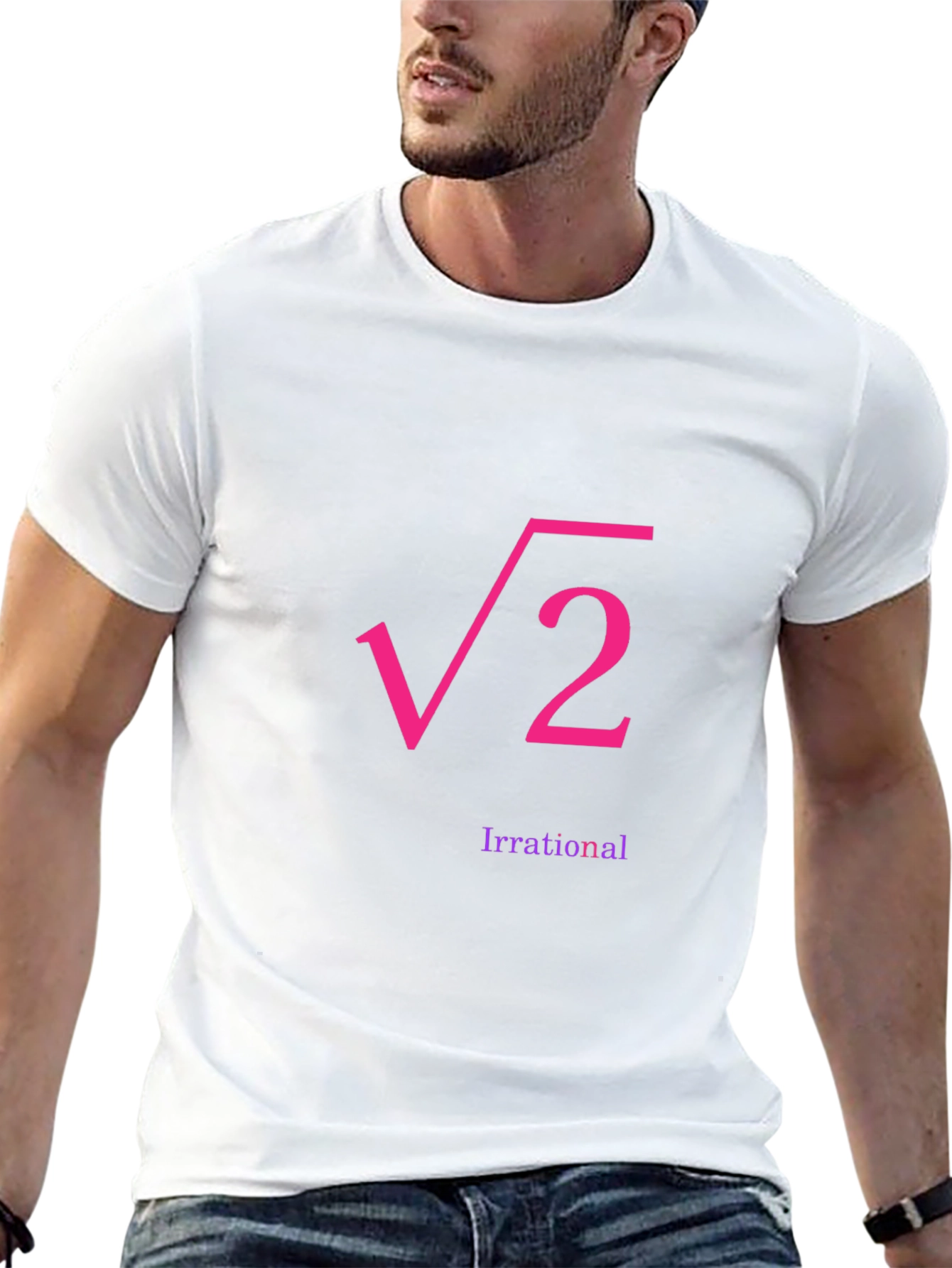Irrational Root 2 Graphic Tee - Black