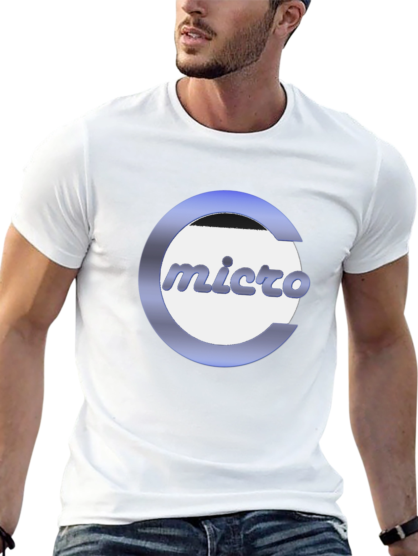 Micro Logo Graphic T-Shirt - Stylish & Comfortable
