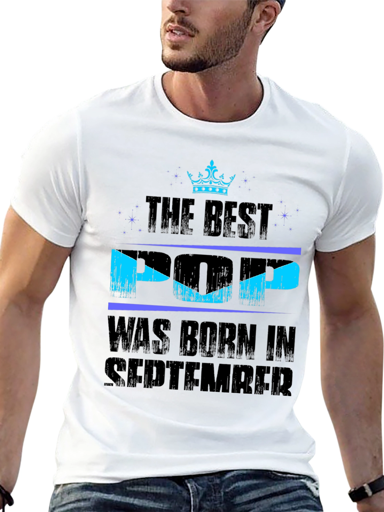 Best Pop Born in September Black T-Shirt