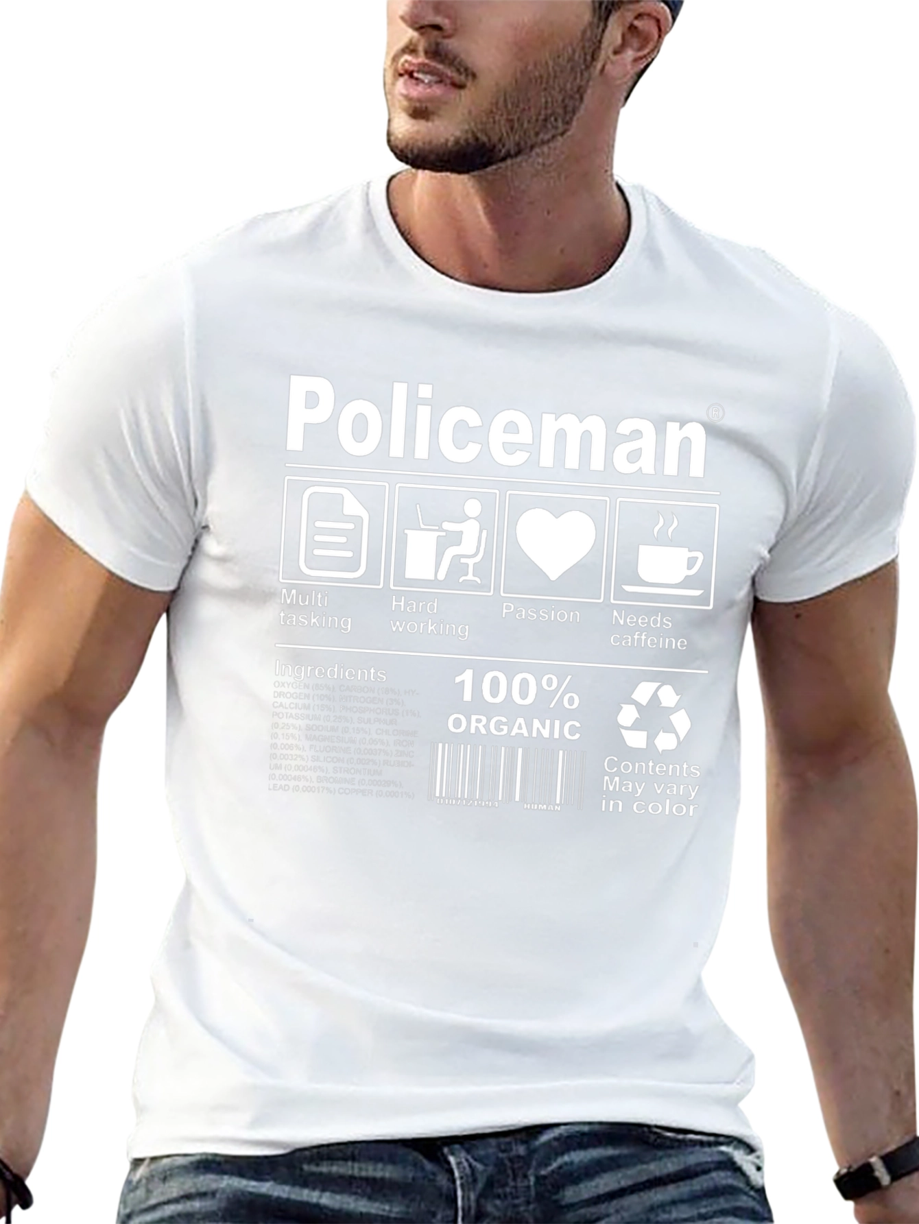 Policeman Ingredient T-Shirt: Multi-Tasking & Passion!