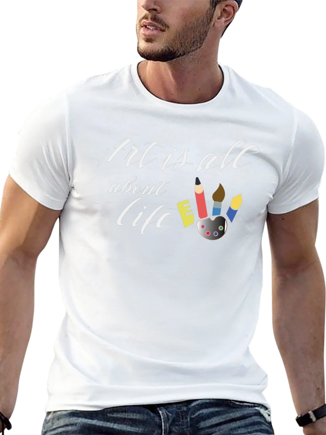 Art is All About Life Graphic T-Shirt