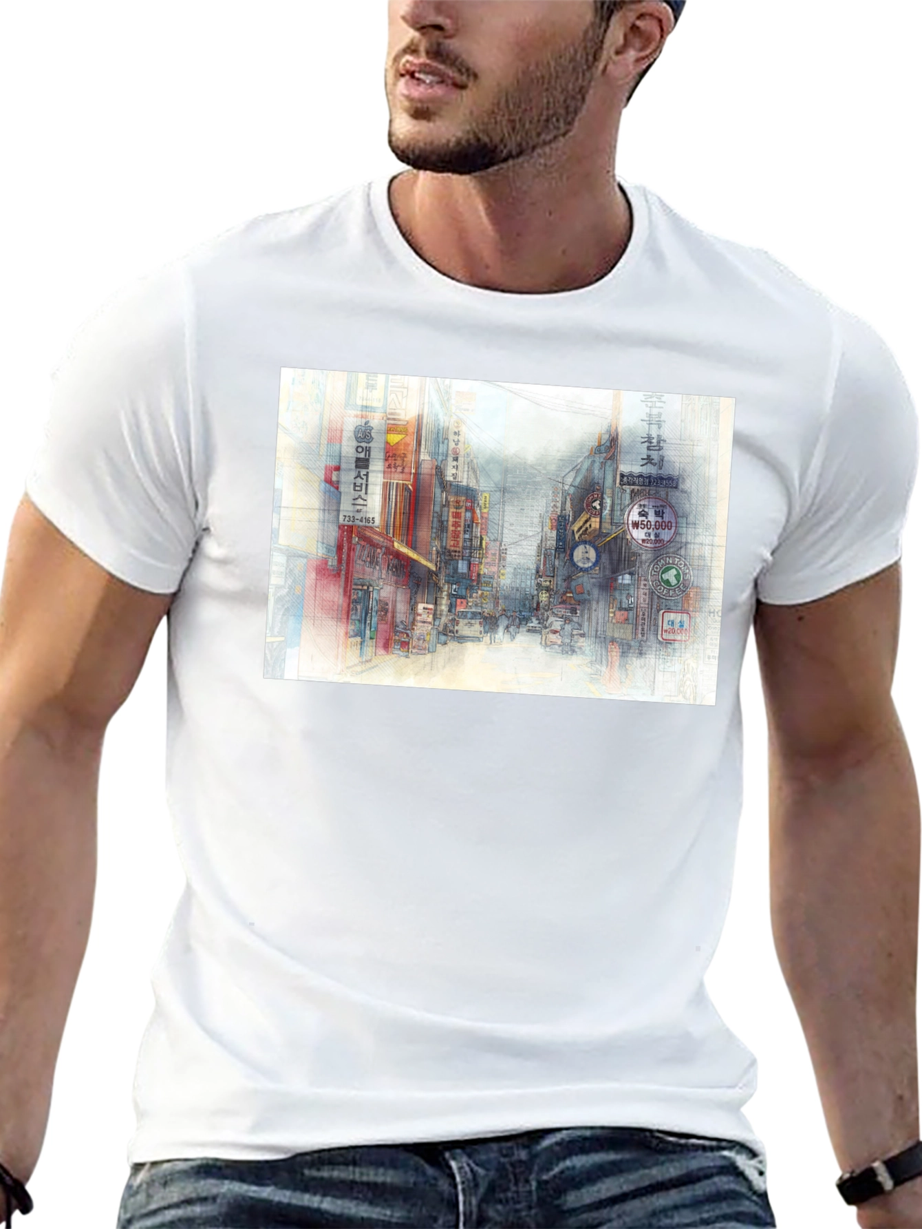 Urban Street Art Tee - Cool Cityscape Graphic T-Shirt