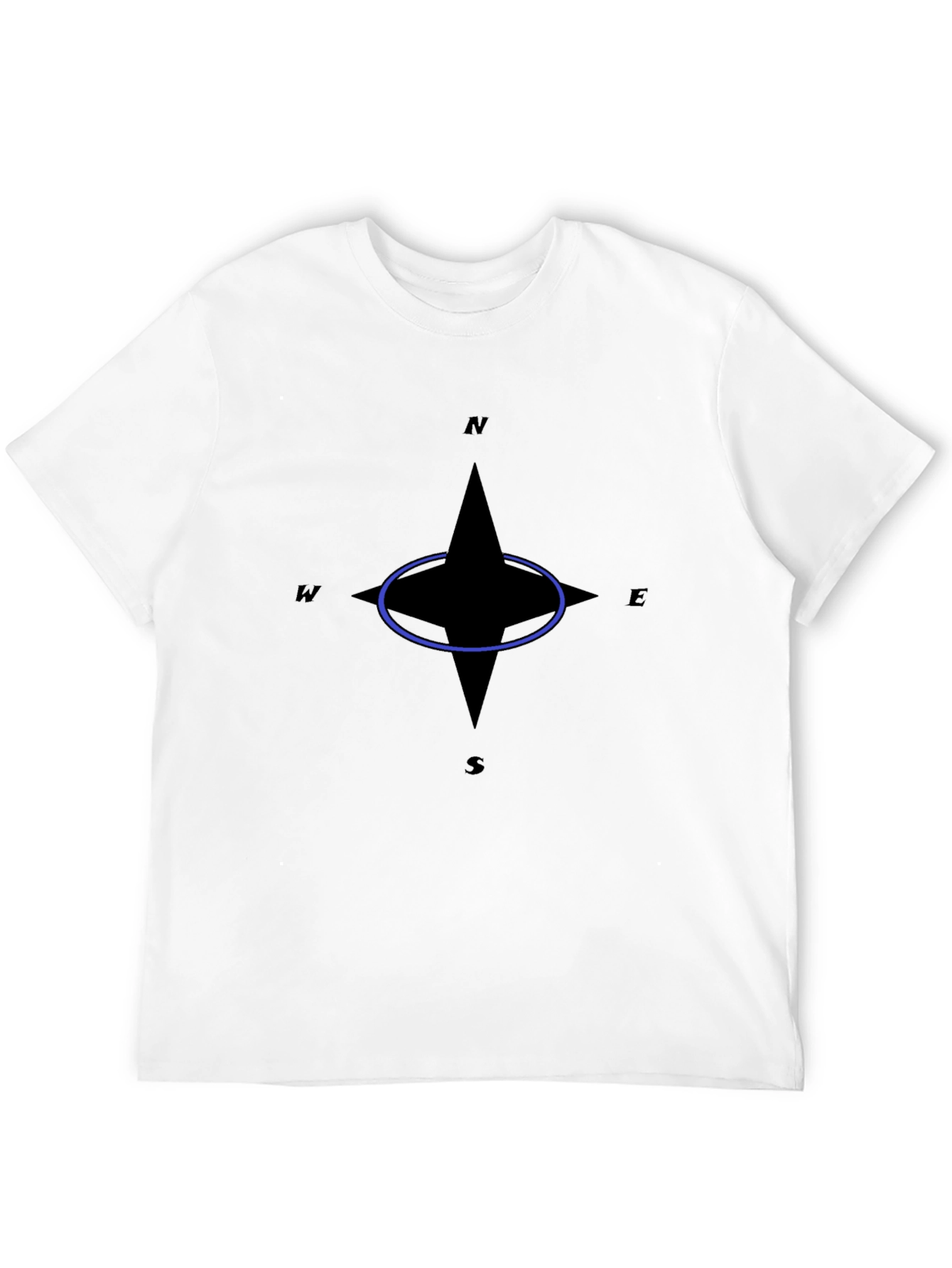 Compass Rose Graphic T-Shirt - Classic Black Tee