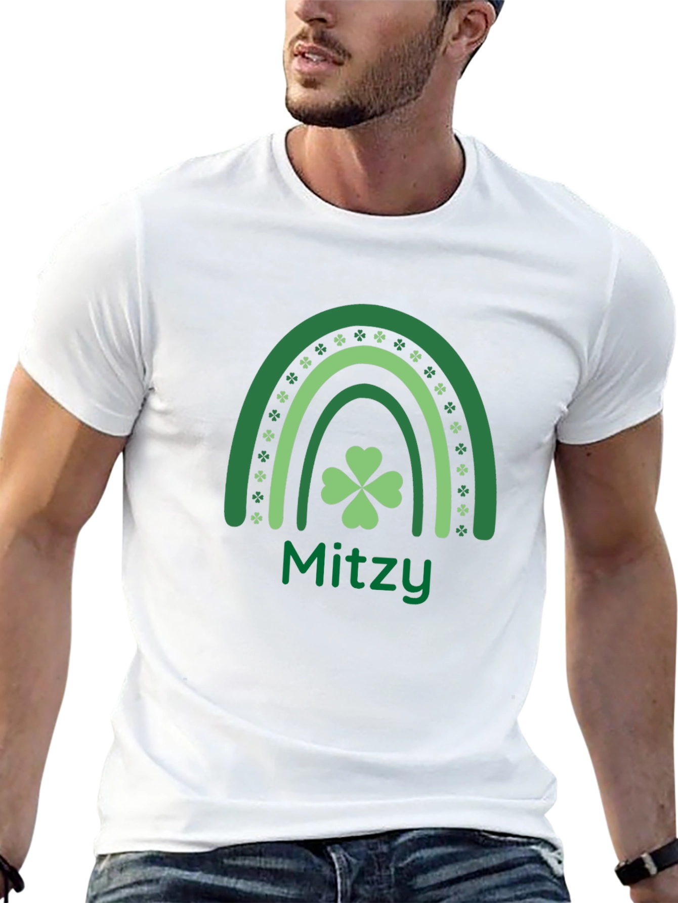 St. Patricks Day Mitzy Rainbow T-Shirt