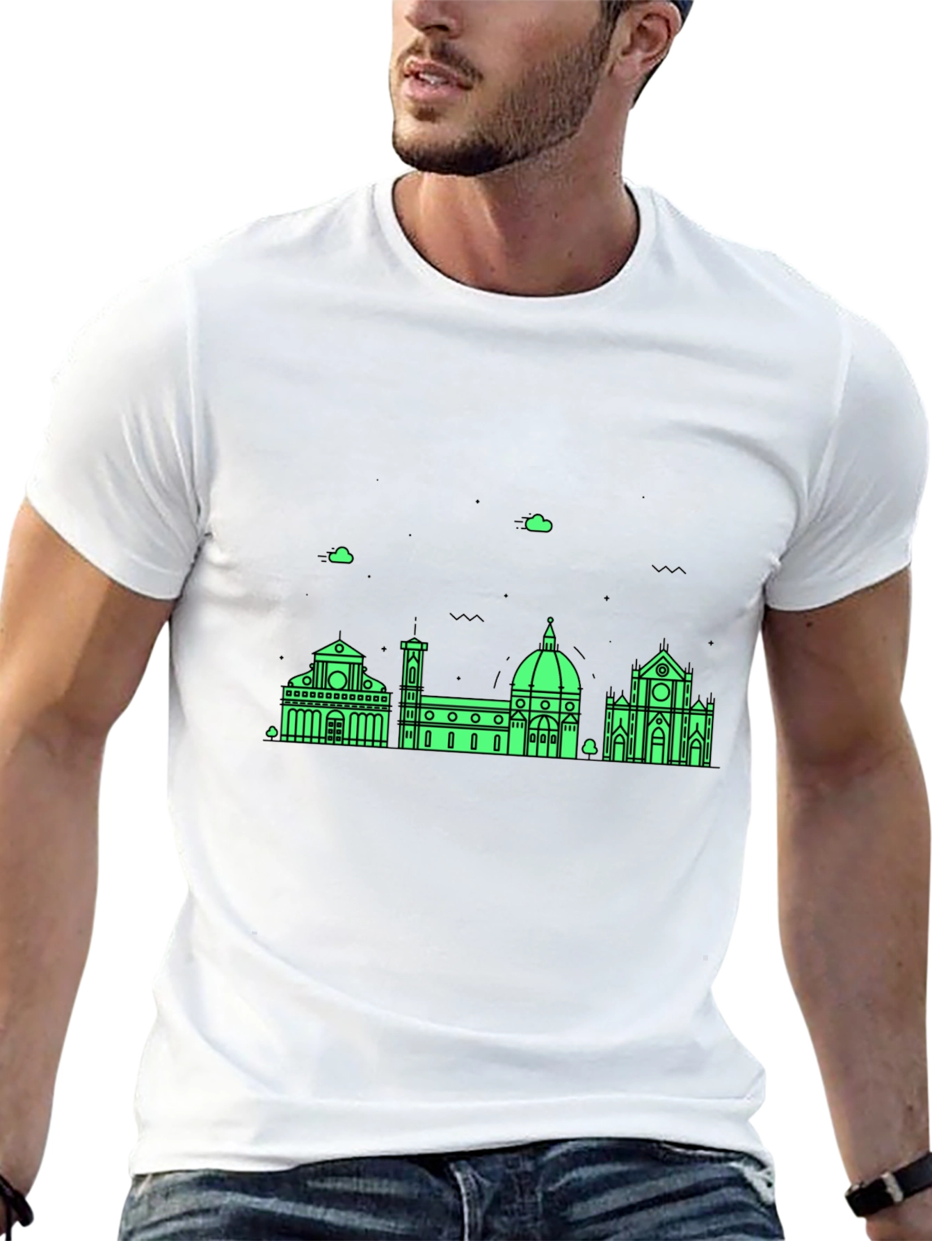 Florence Skyline Mens Graphic Tee