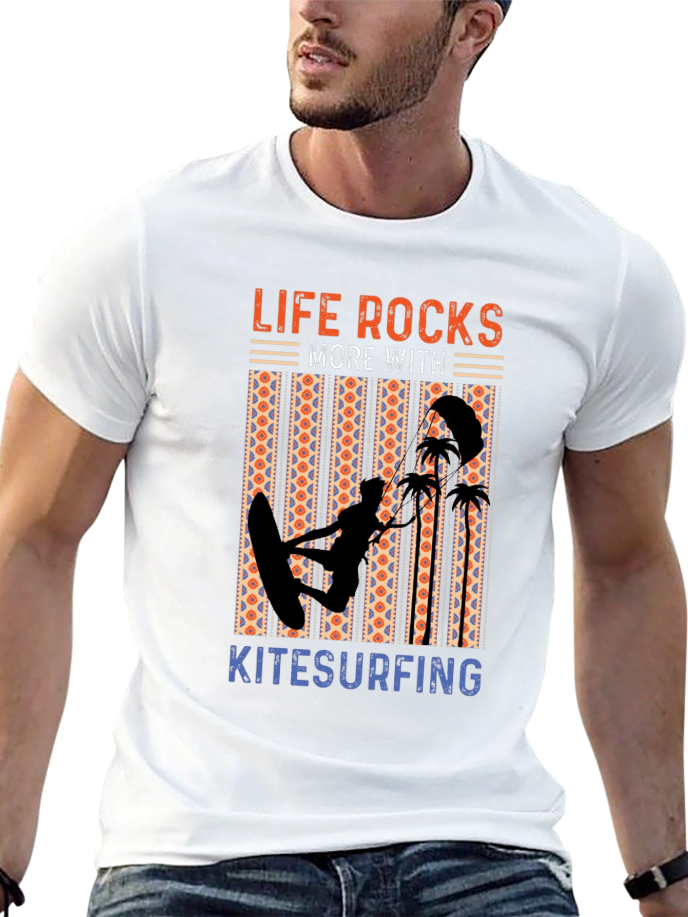 Life Rocks Kitesurfing Graphic Tee
