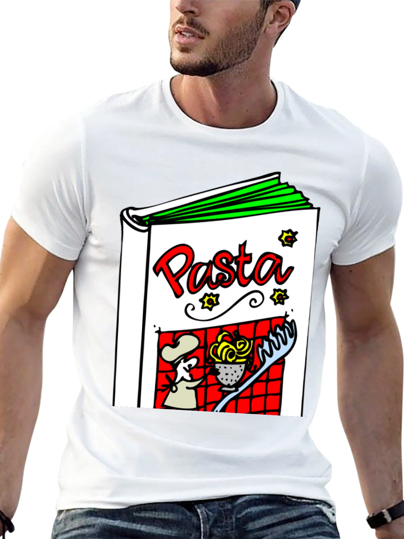 Pasta Cookbook Graphic T-Shirt - Unisex