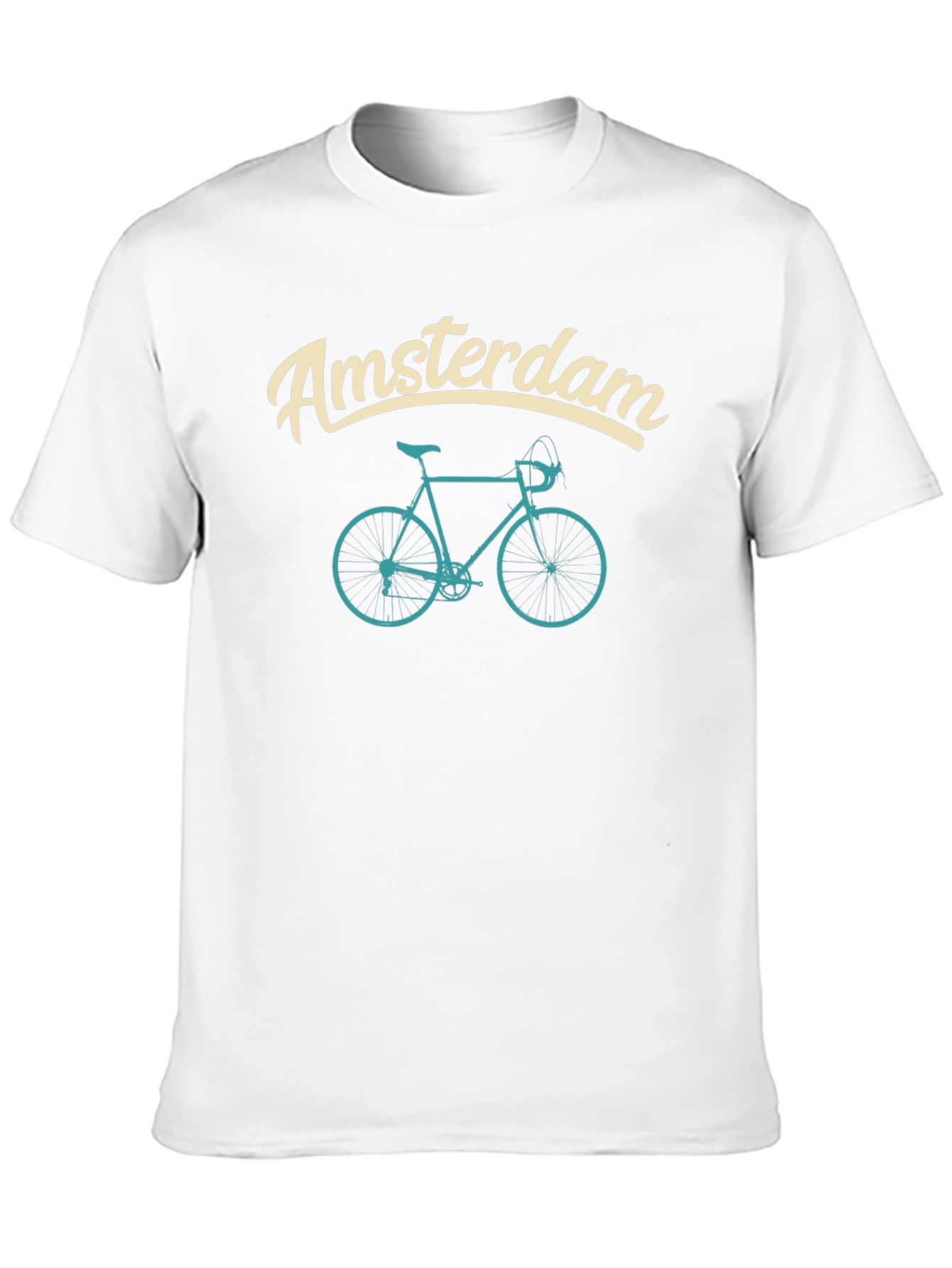Amsterdam Bike Graphic T-Shirt - Black