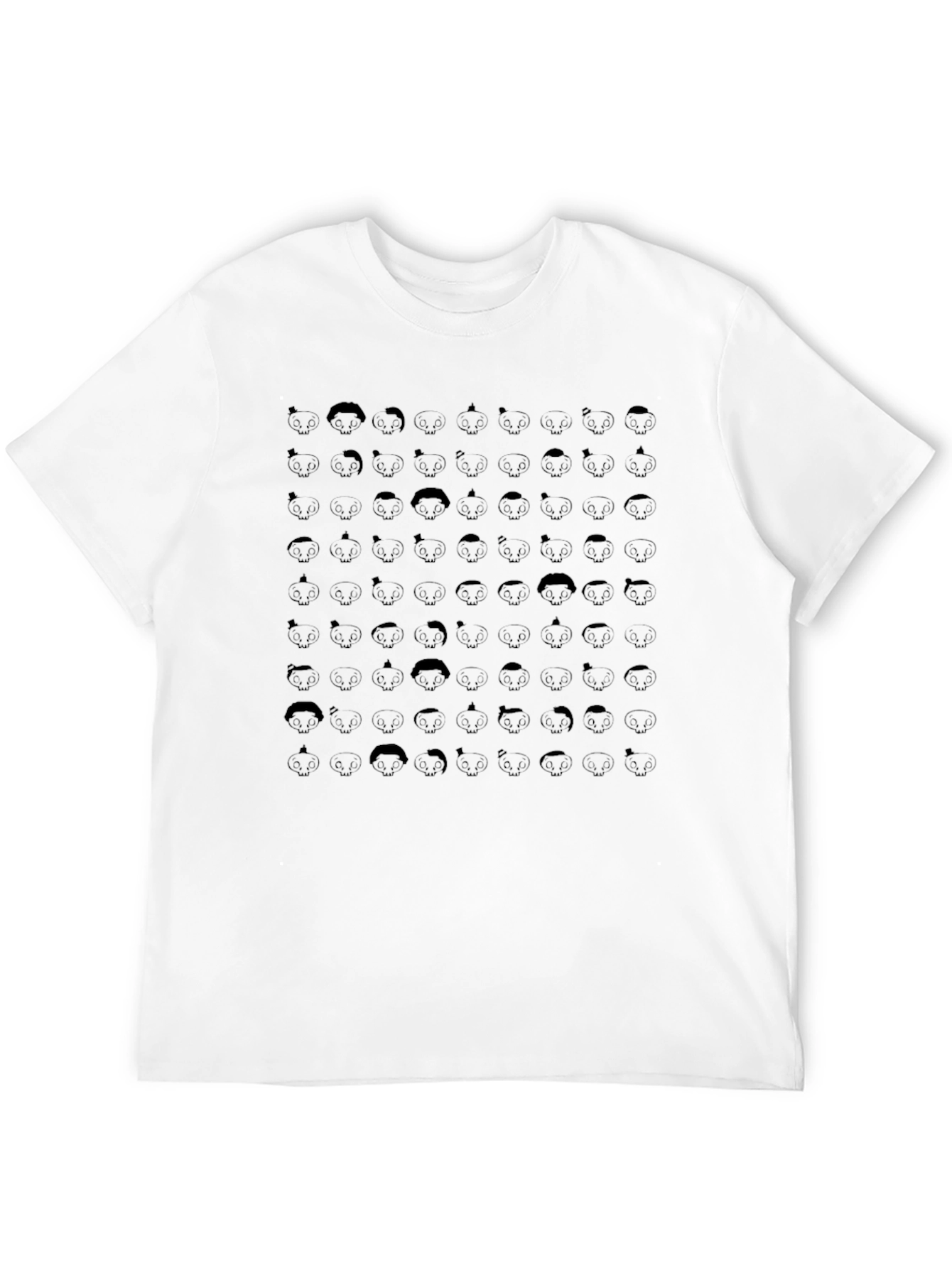 Graphic Print Mens Black T-Shirt
