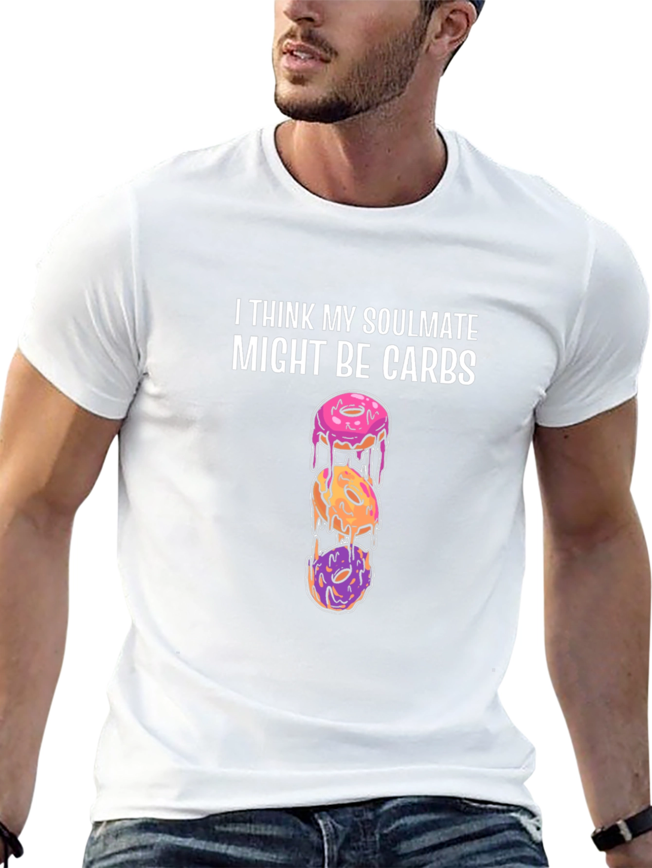 Soulmate Carbs Donut Humor Graphic Tee