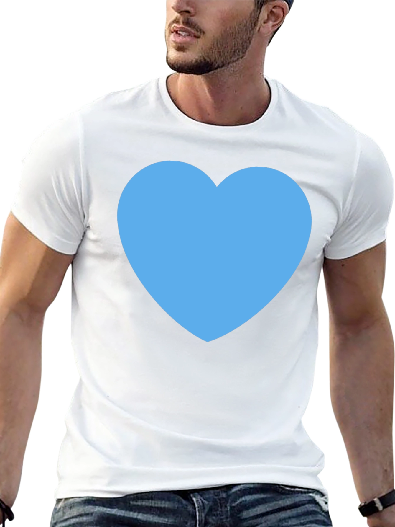 Heart Graphic Black T-Shirt - Express Your Love