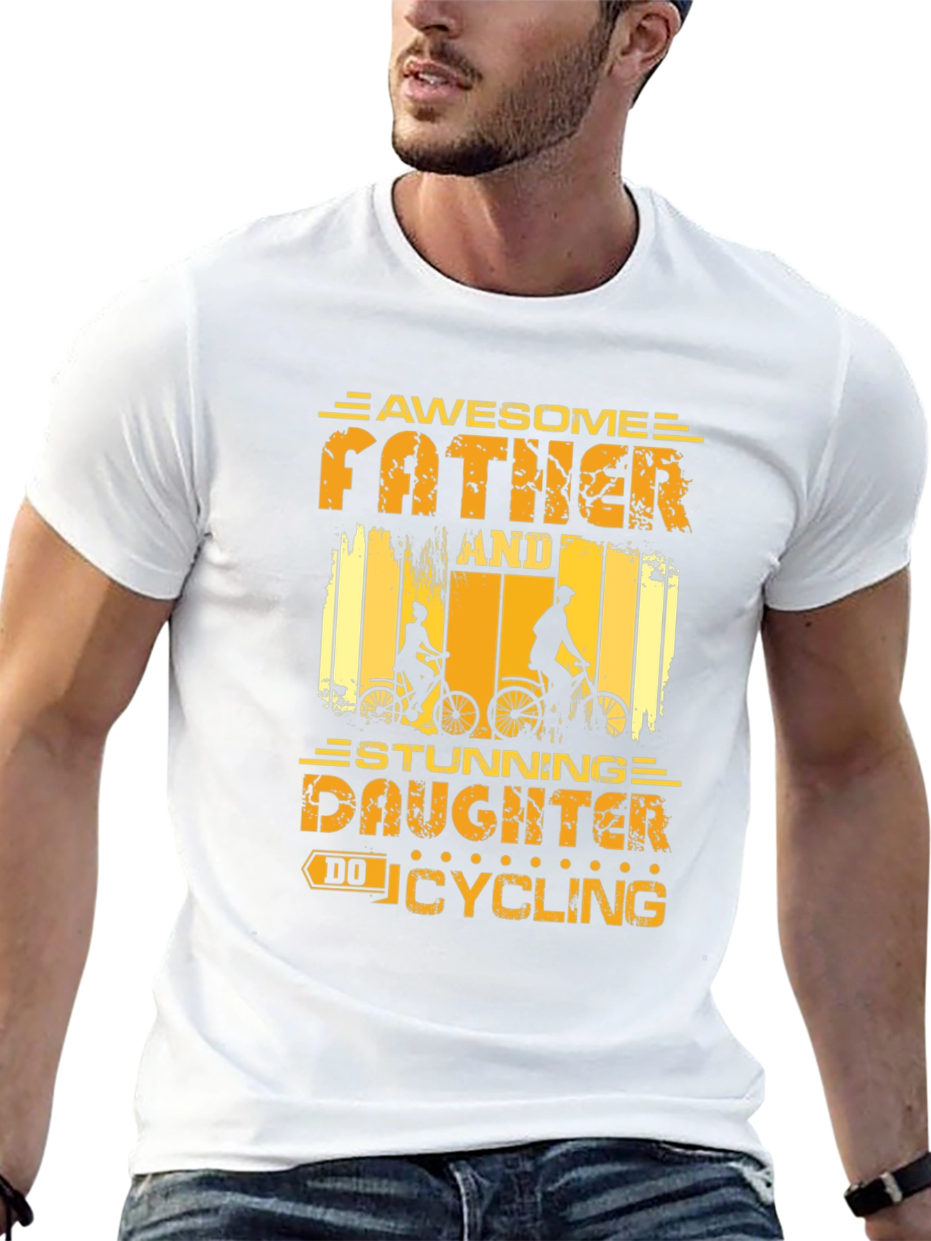 Awesome Father & Daughter Cycling T-Shirt