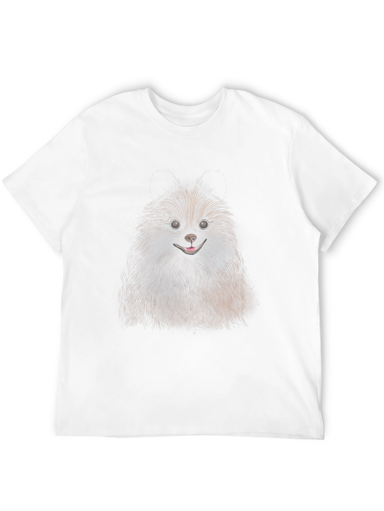 Dog Graphic Black Cotton T-Shirt