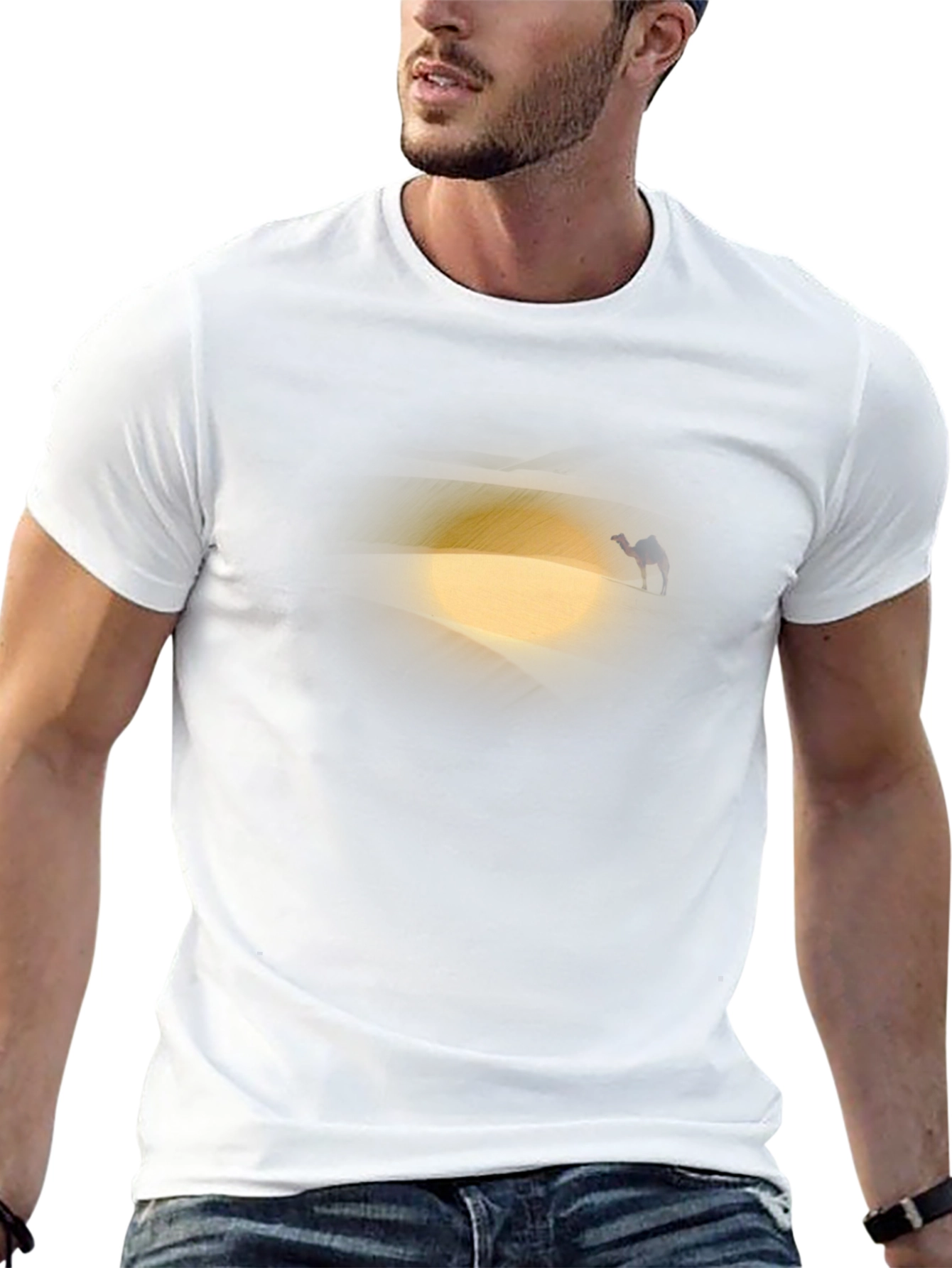 Desert Camel Graphic Tee - Black