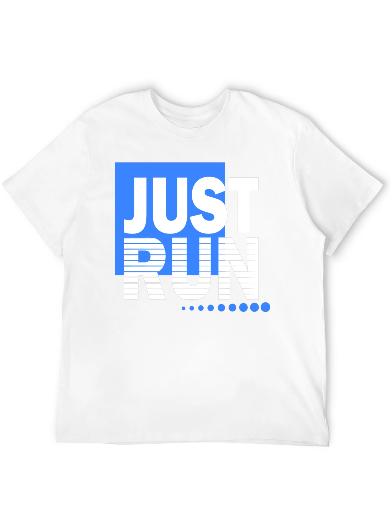 Just Run Graphic Tee - Mens Black T-Shirt