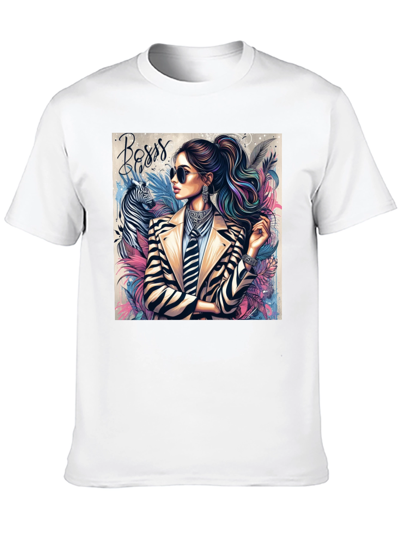 Boss Lady Zebra Tee
