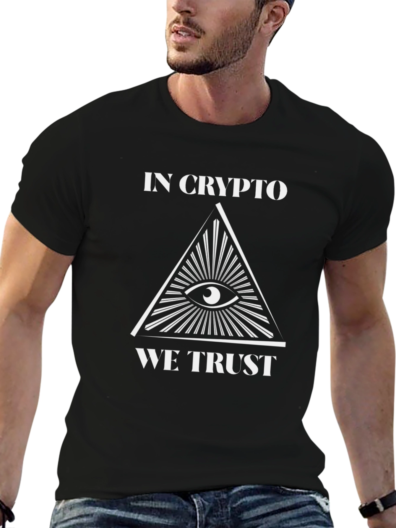In Crypto We Trust Black T-Shirt