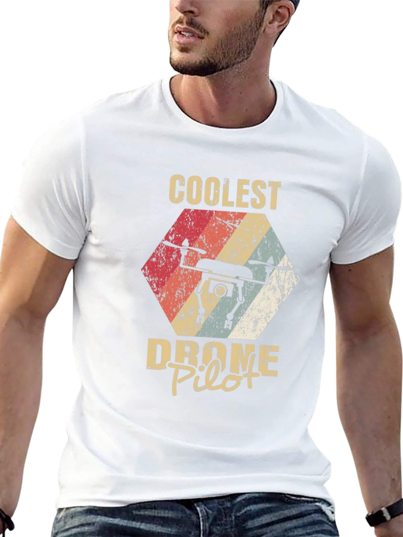 Coolest Drone Pilot Retro Graphic Tee