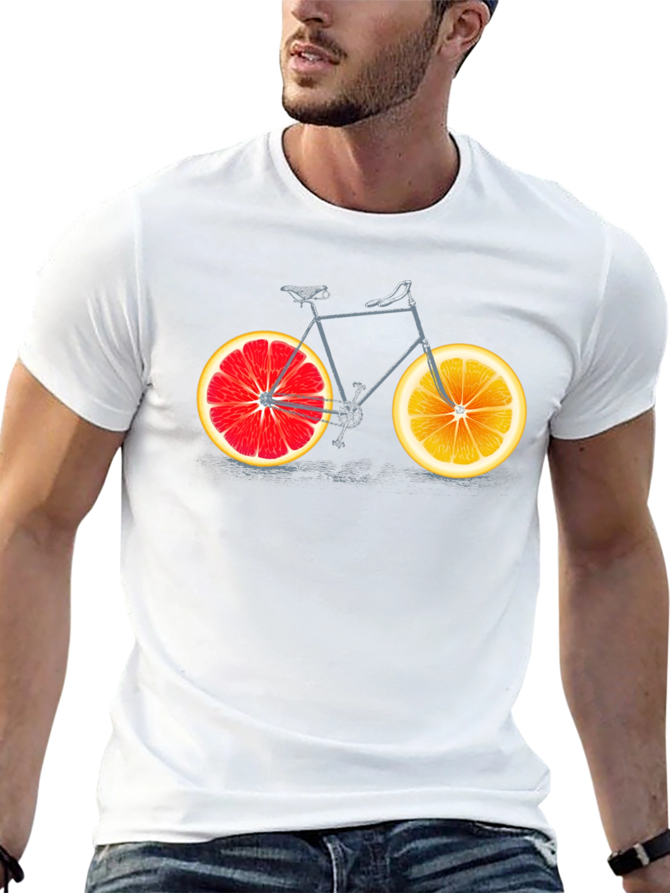 Citrus Bicycle Graphic T-Shirt