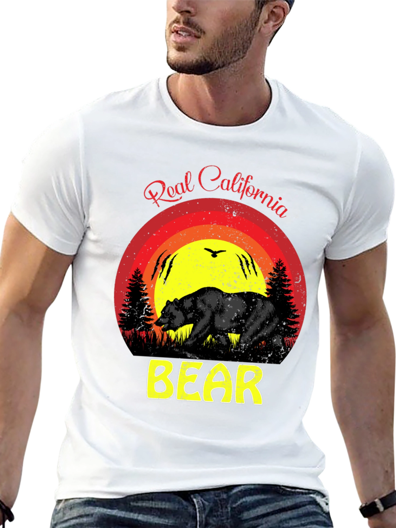 Real California Bear Graphic Tee