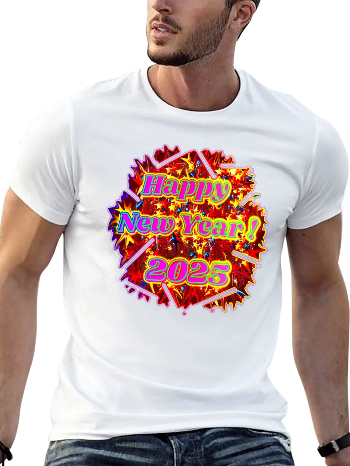 Happy New Year 2025 Graphic T-Shirt