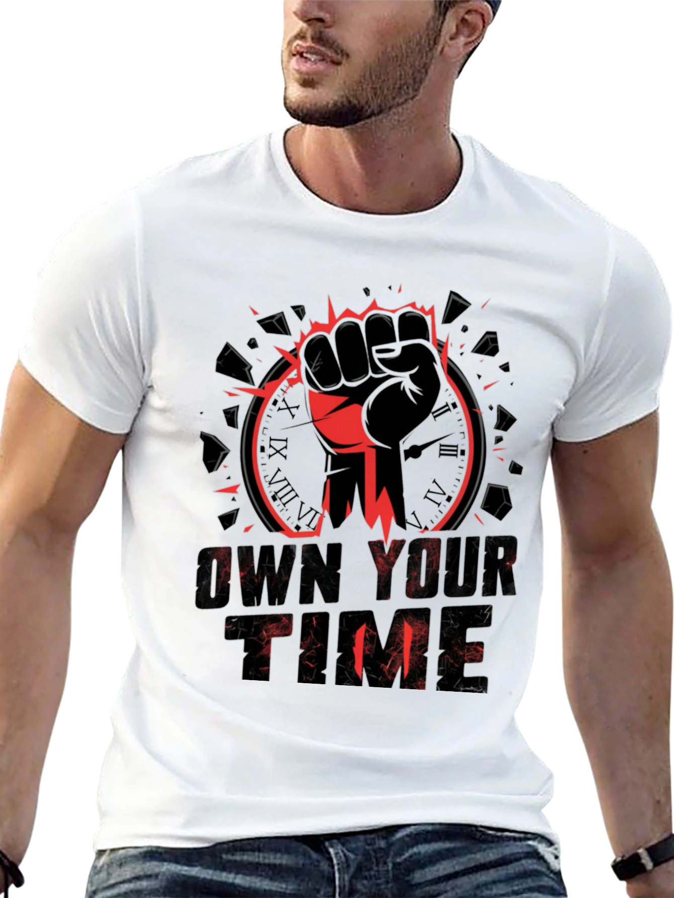 Own Your Time Graphic Tee - Black
