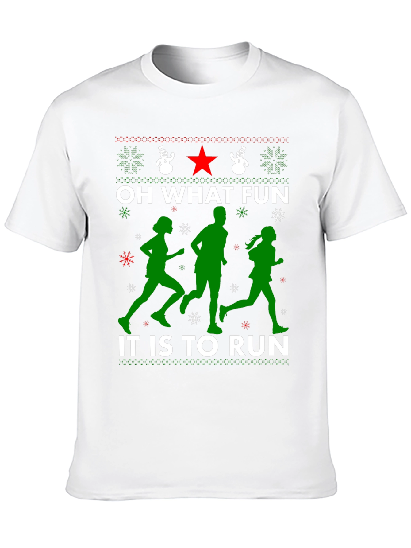 Oh What Fun It Is to Run Christmas T-Shirt