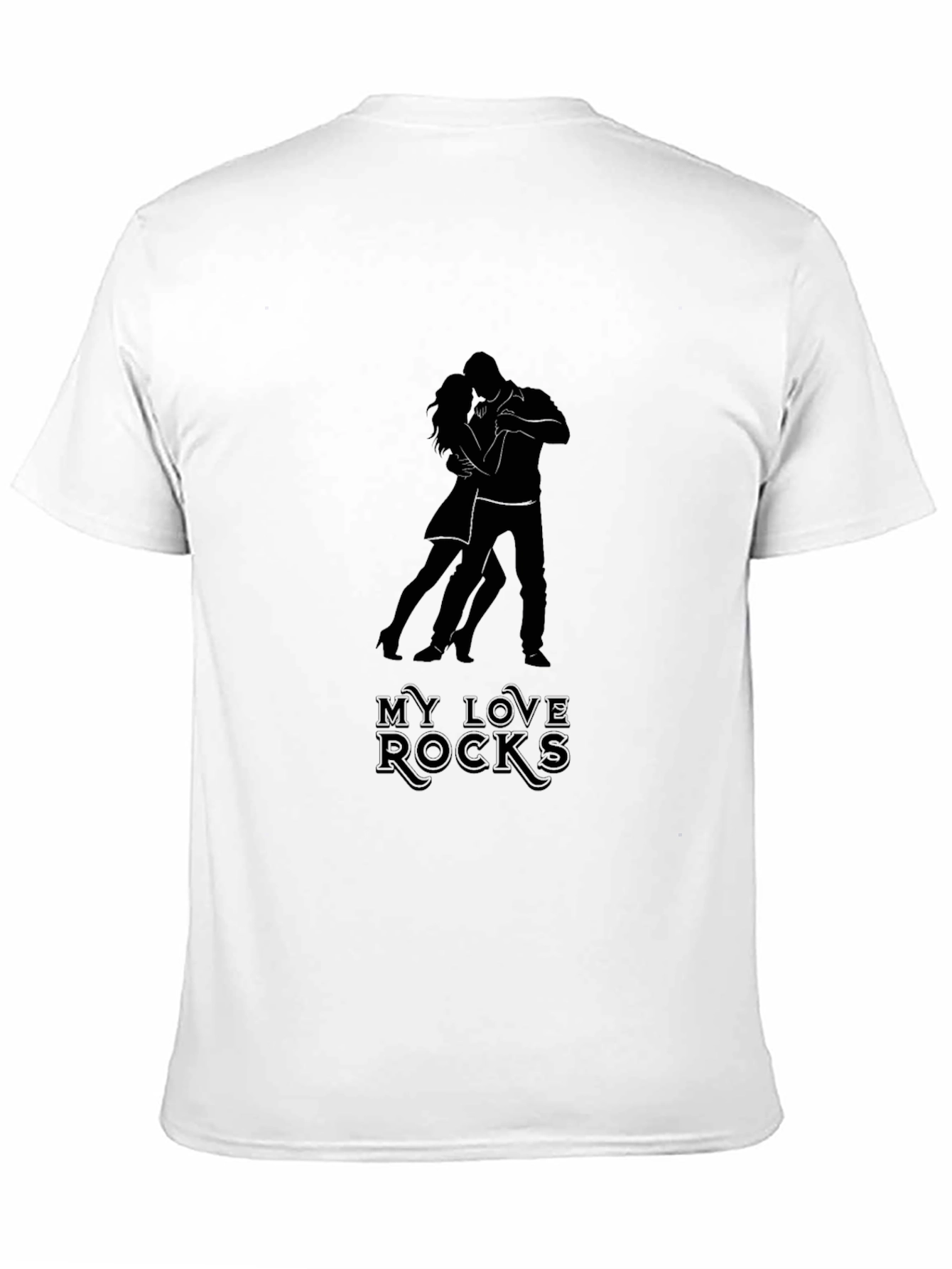 My Love Rocks Graphic T-Shirt - Black