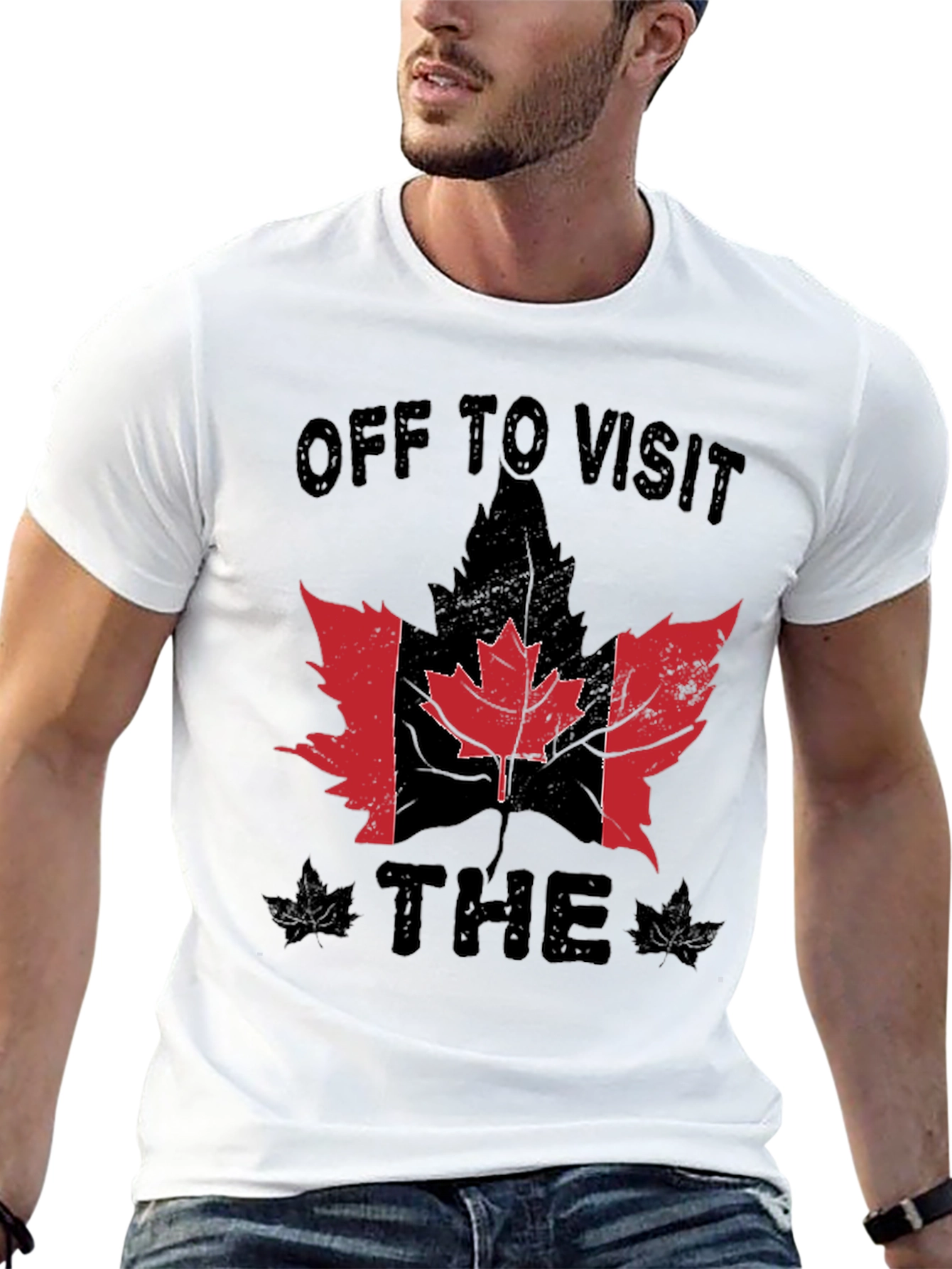 Off To Visit The Canada Flag Maple Leaf T-Shirt