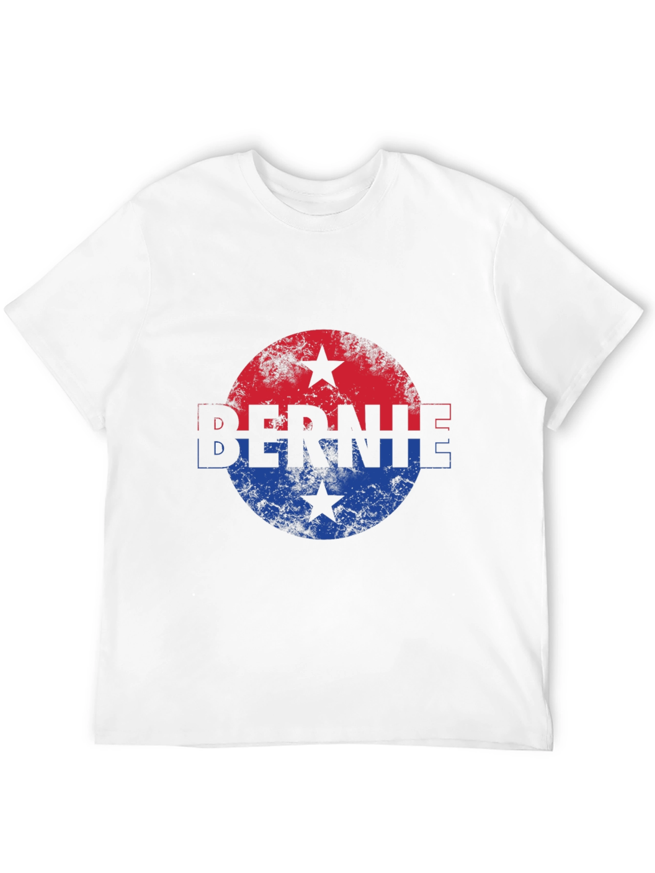 Bernie T-Shirt Political Red & Blue Star Graphic Tee