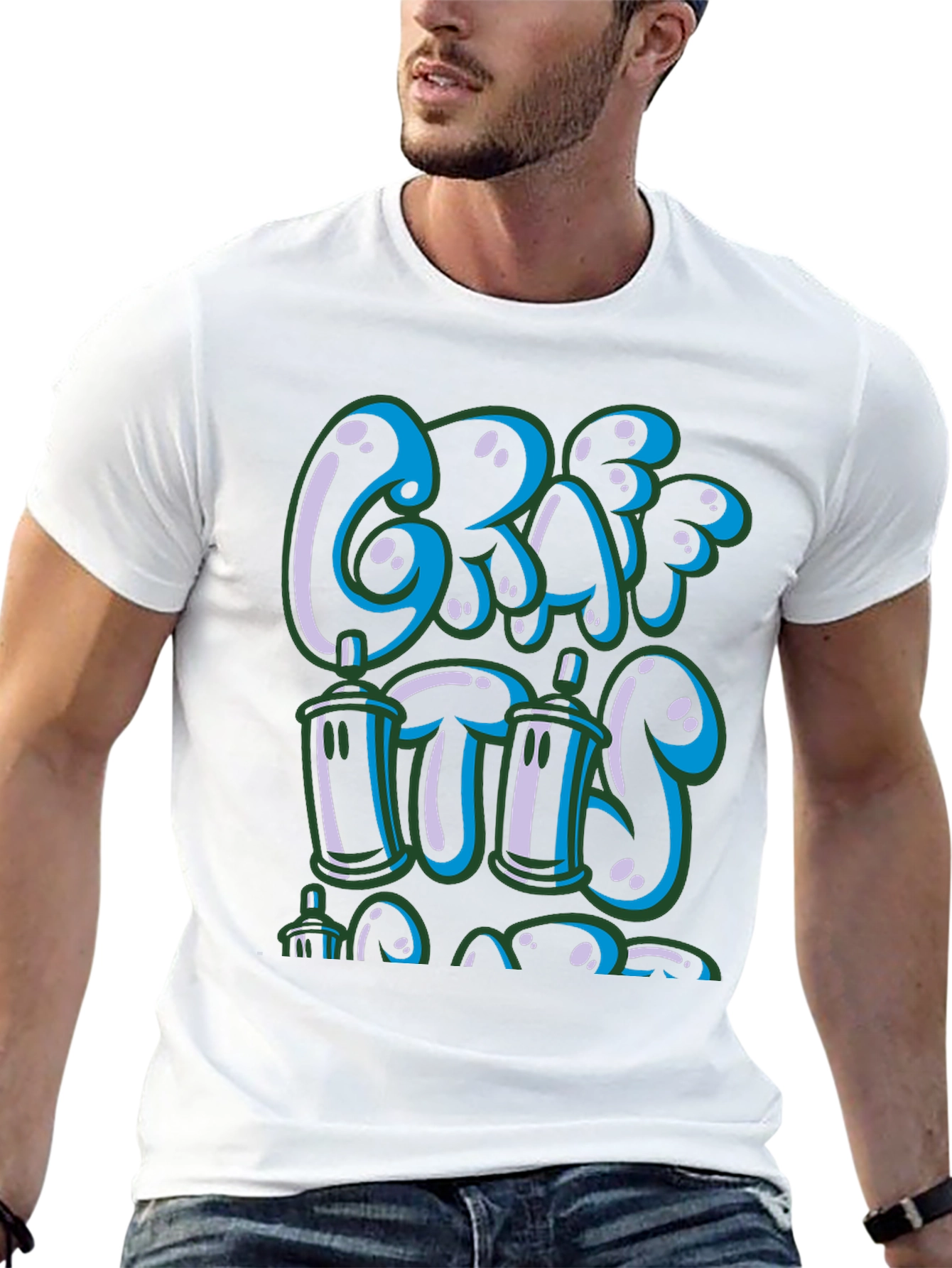 Graffiti Style Graphic Tee - Street Art Design