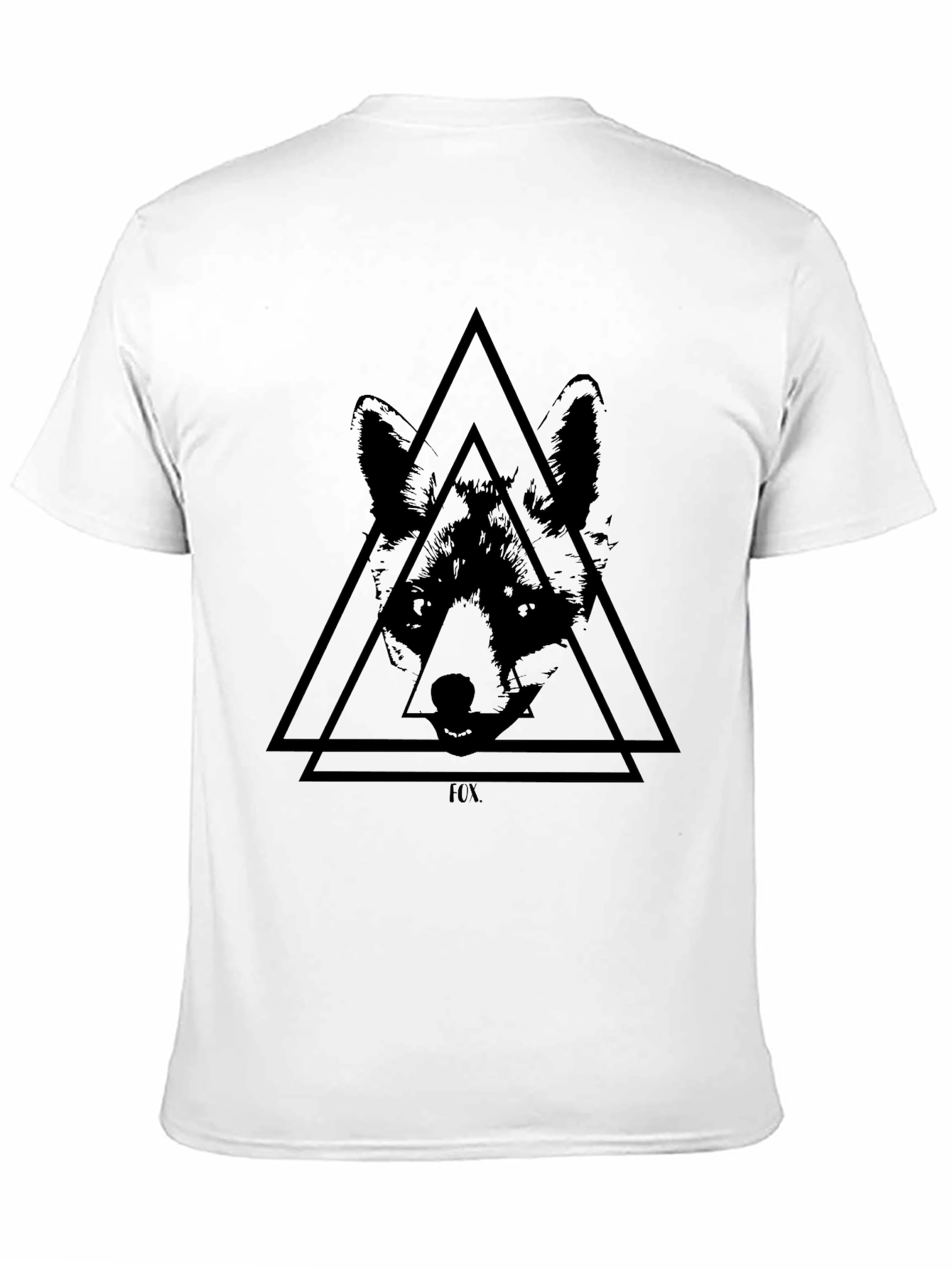 Geometric Wolf Graphic T-Shirt