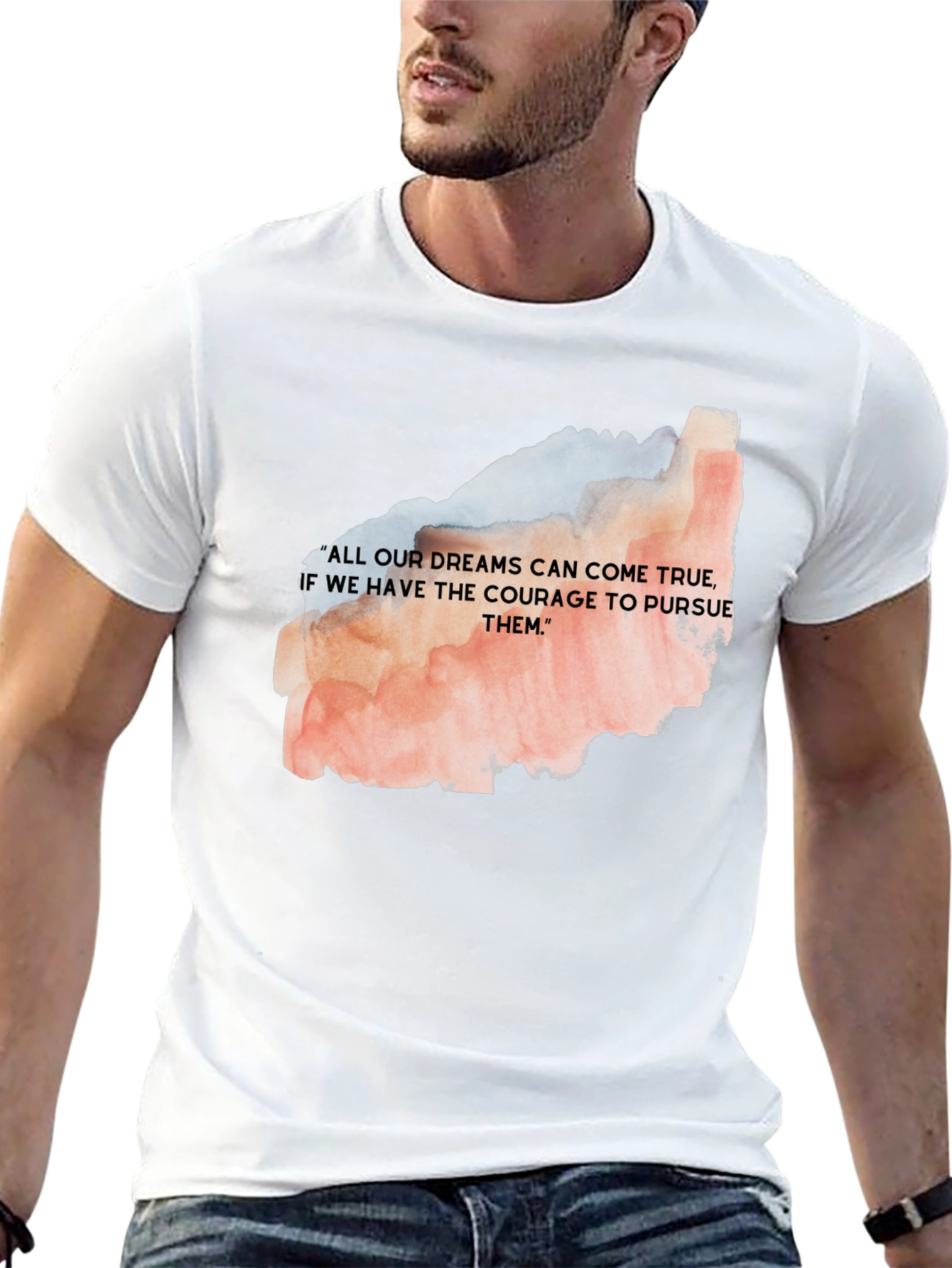 Dream Courage T-Shirt - Motivational Black Tee