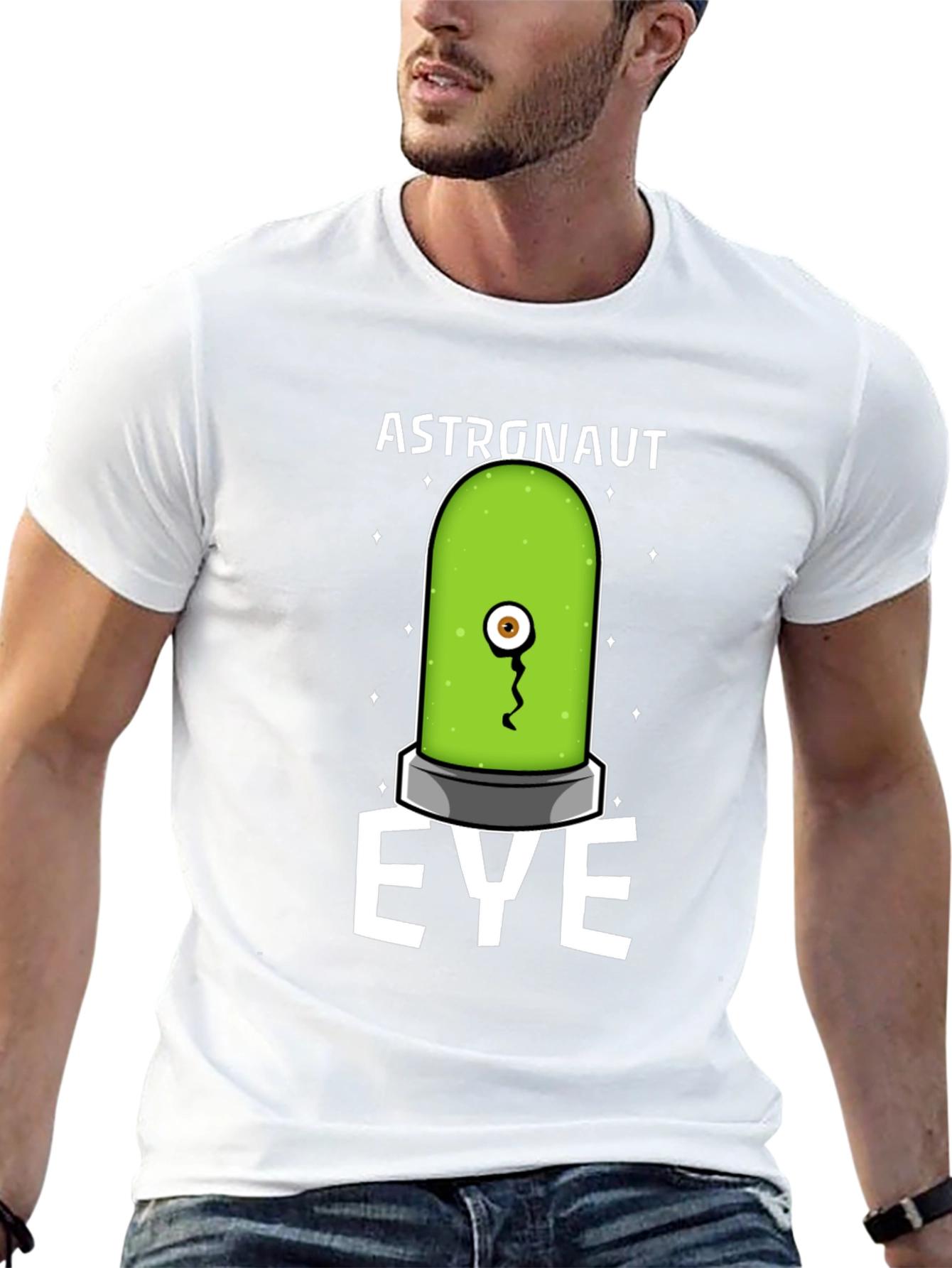 Astronaut Eye T-Shirt - Quirky Graphic Tee