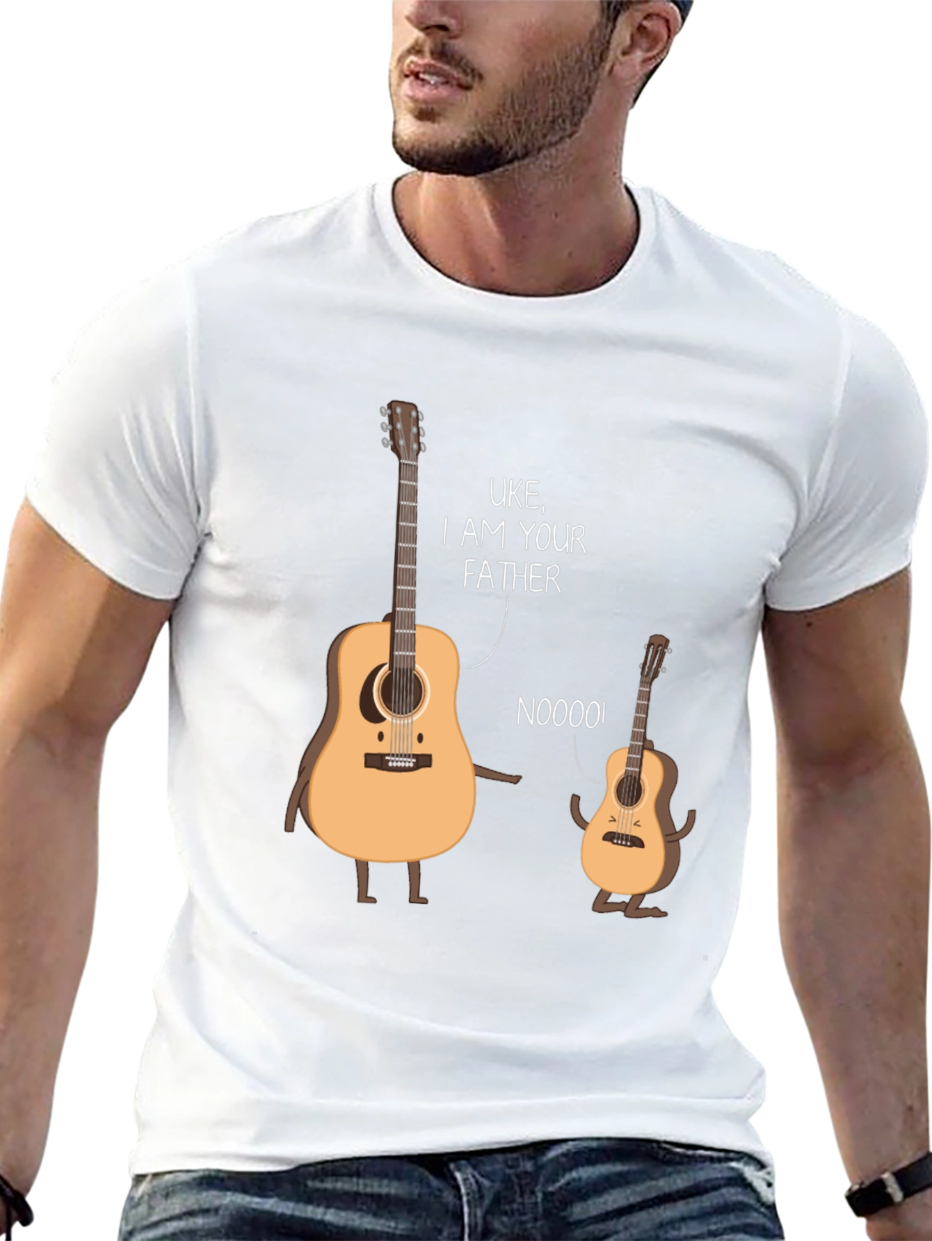 Uke I Am Your Father Black T-Shirt