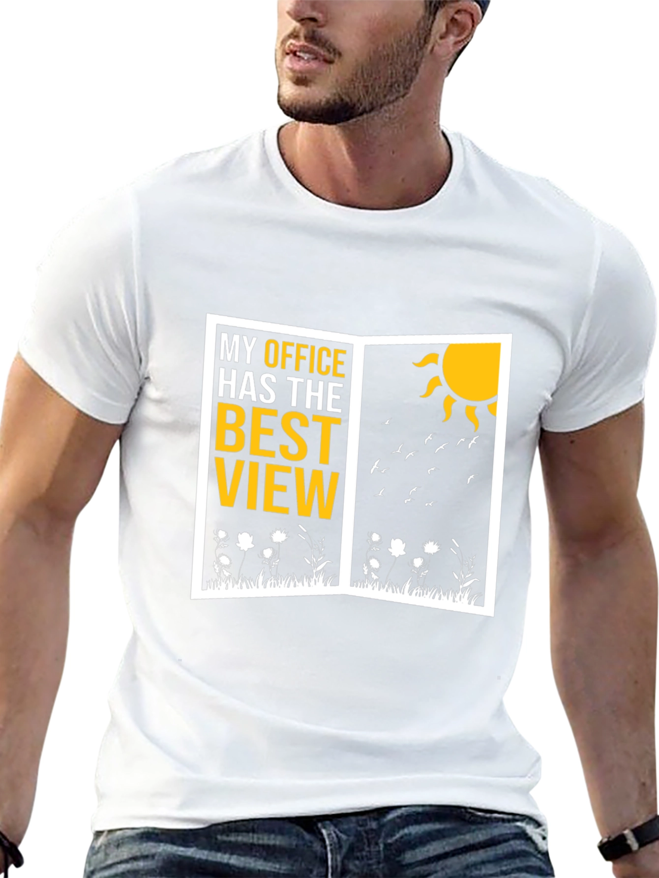 Best View Office Graphic T-Shirt - Nature Lover Tee