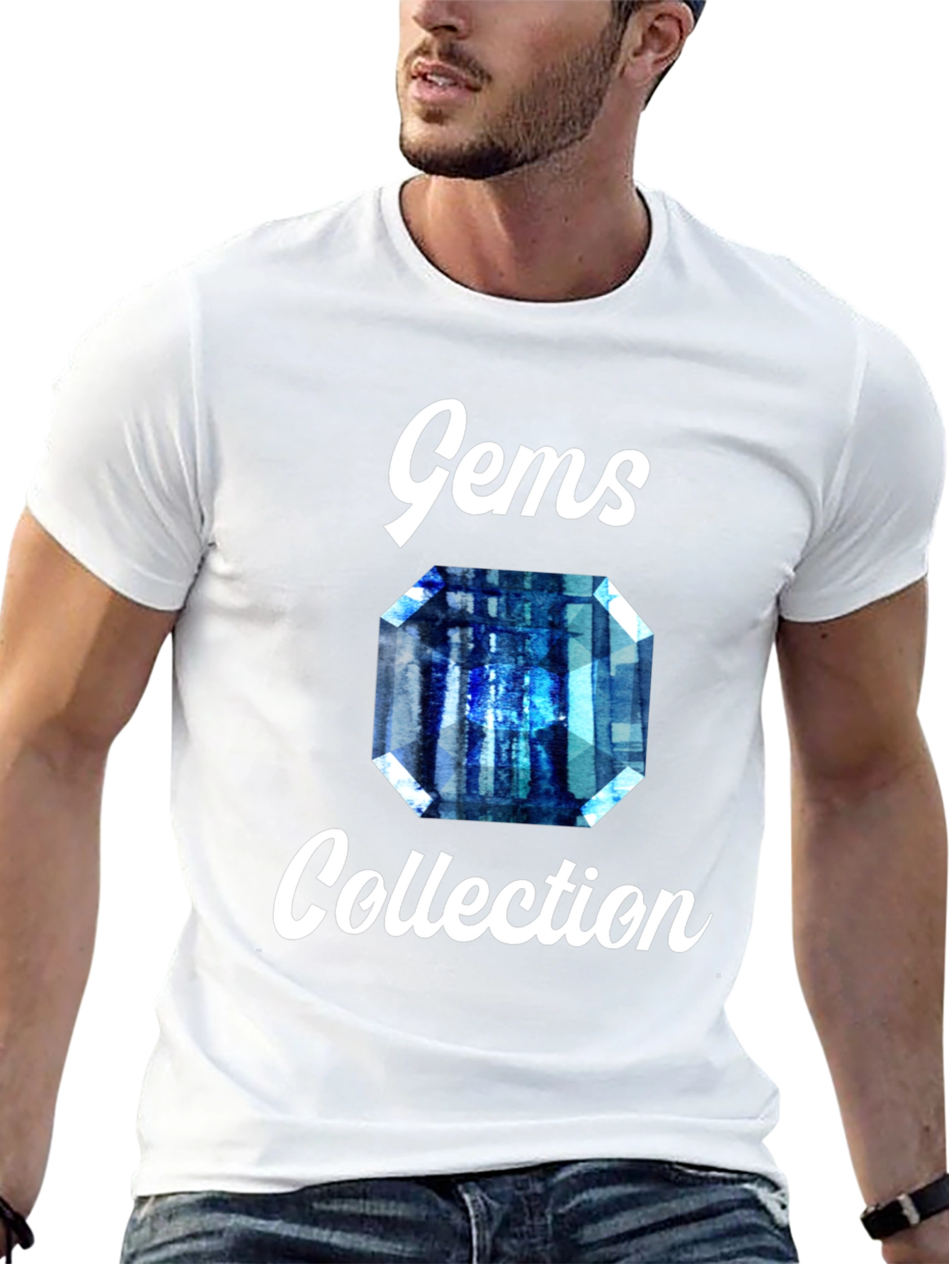 Gems Collection Graphic Tee - Stylish Gemstone Design