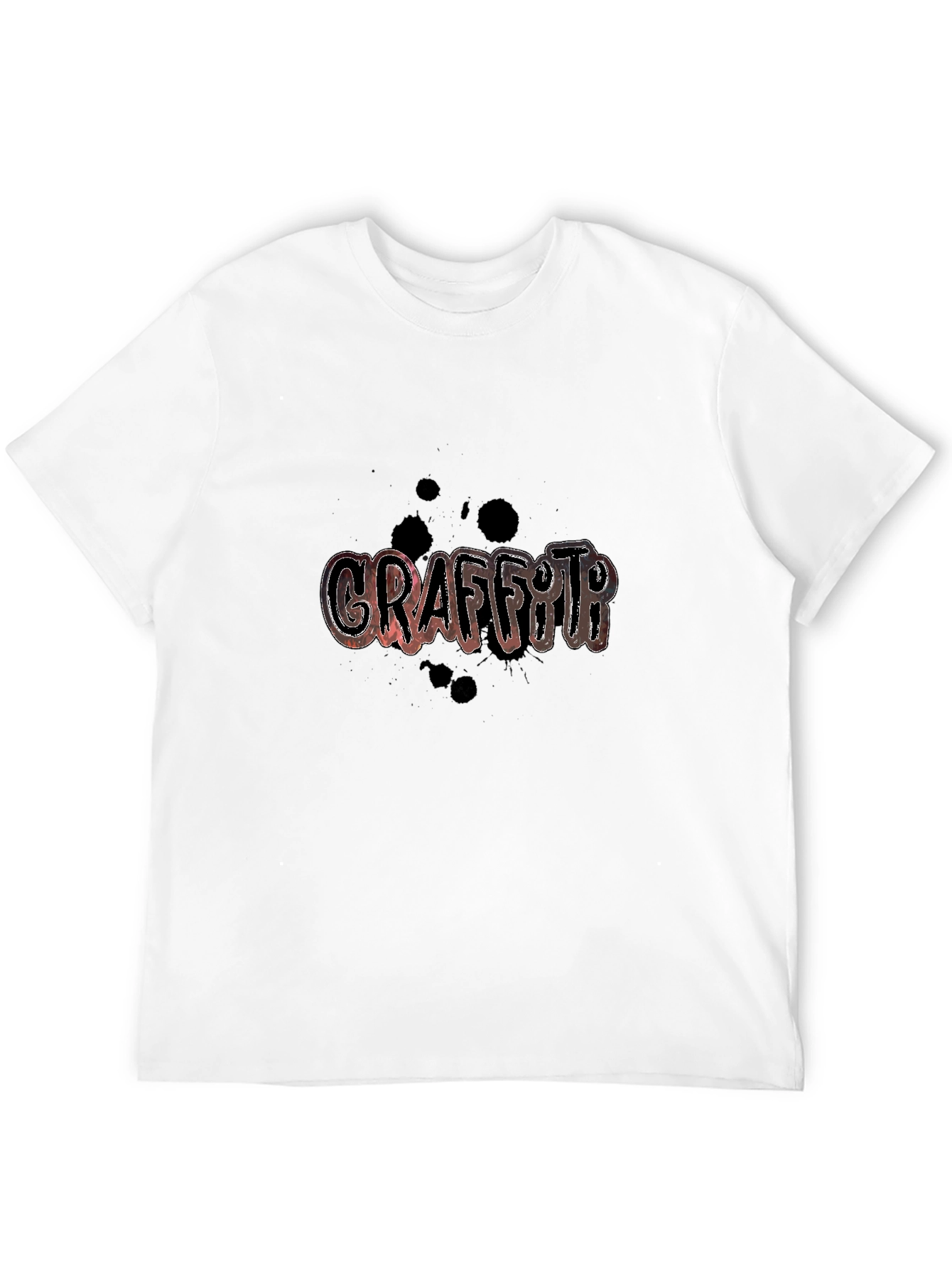 Graffiti Style Graphic Print T-Shirt