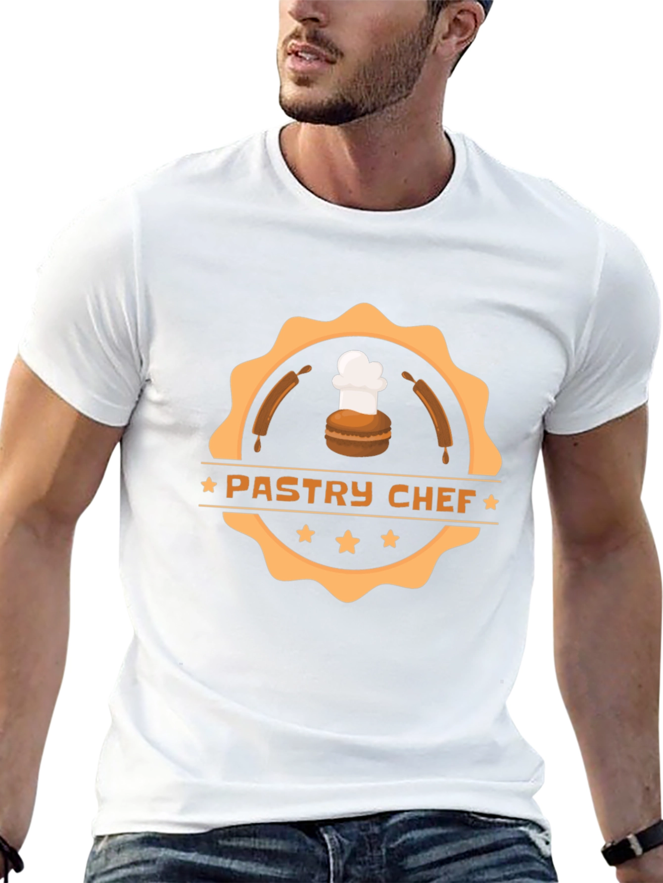 Pastry Chef Graphic Black T-Shirt